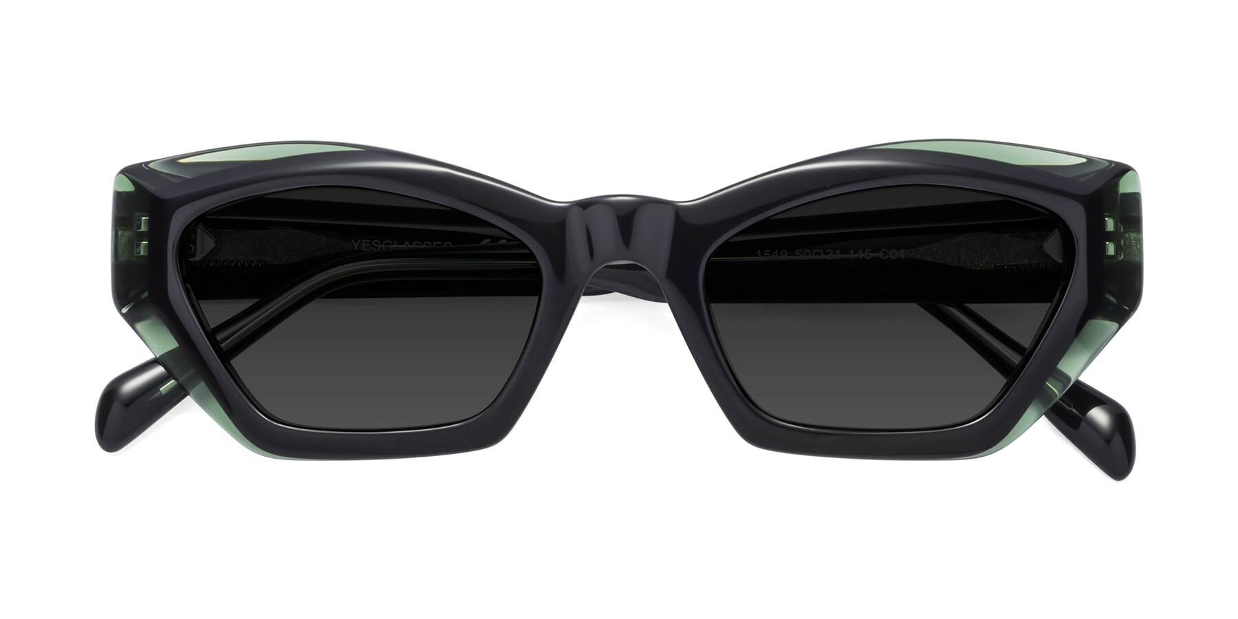 Folded Front of 1549 in Emerald with Gray Polarized TAC Lenses