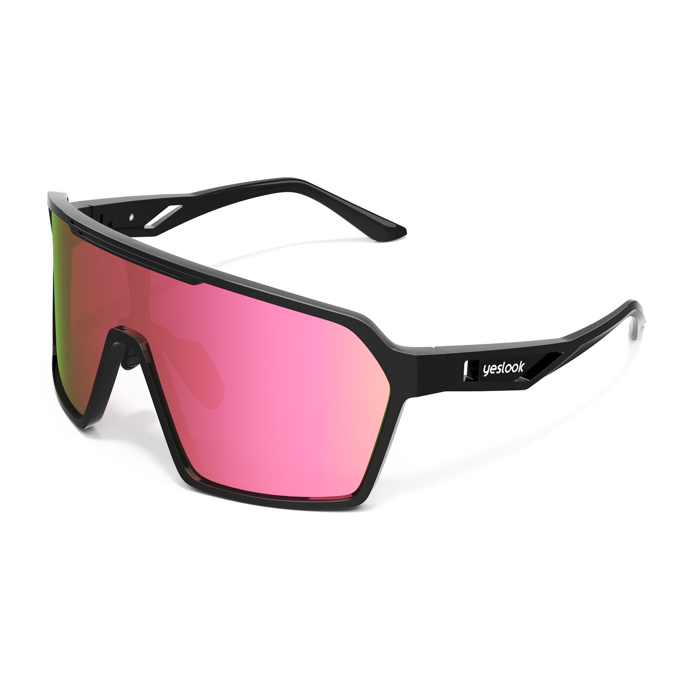 Flux XF - Black Sports Mirrored Sunglasses