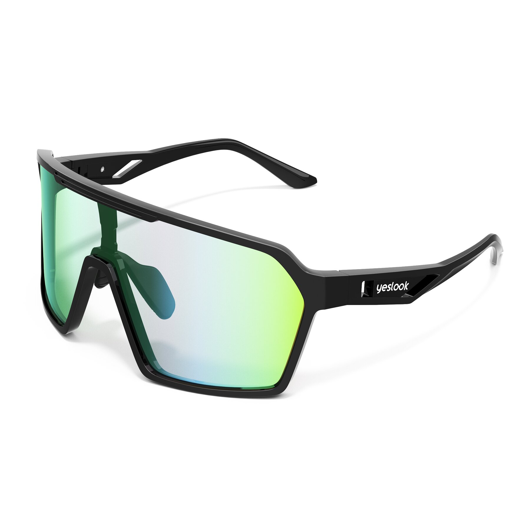 Side view of Flux XF with Photochromic Mirrored Lenses
