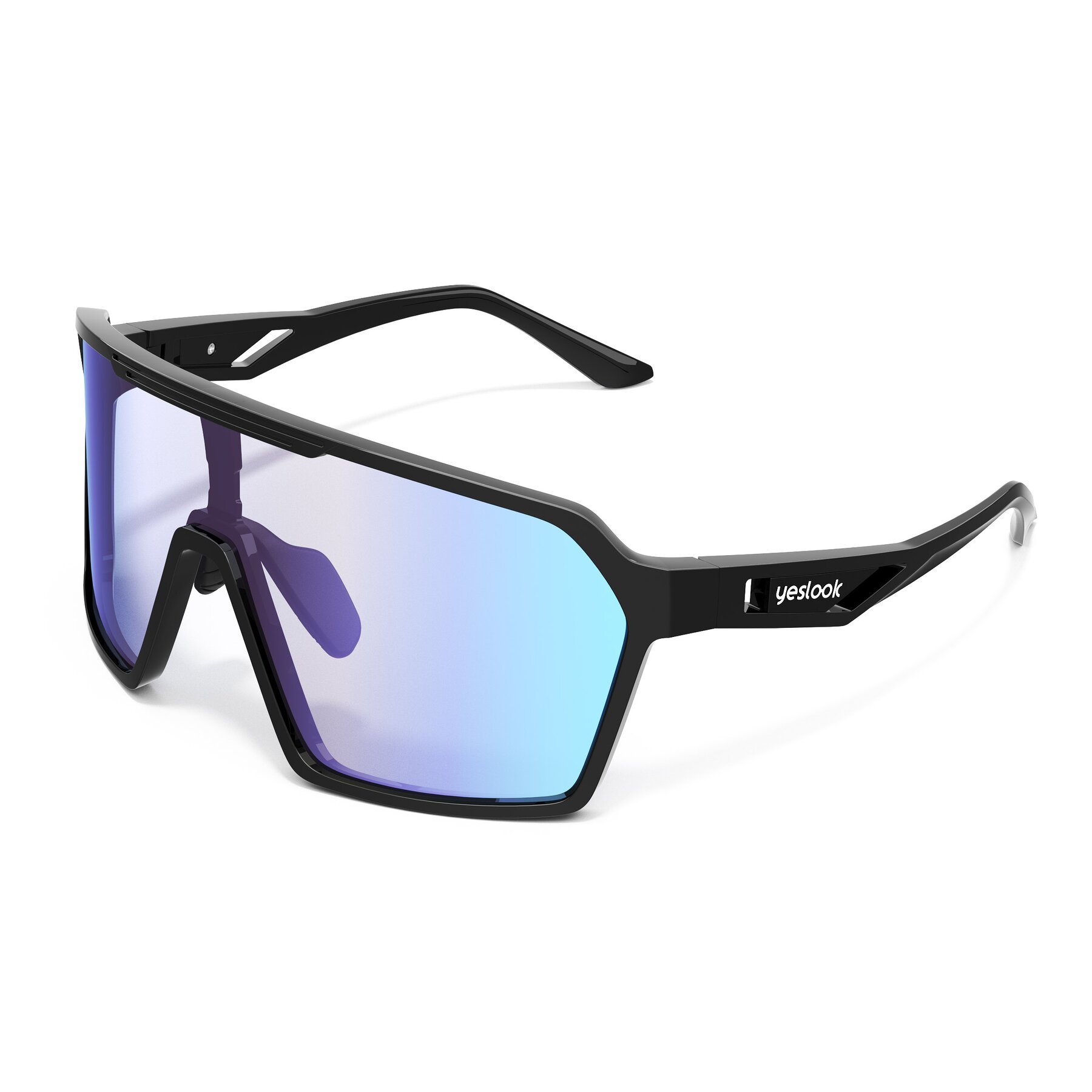 Side view of Flux XF with Photochromic Mirrored Lenses