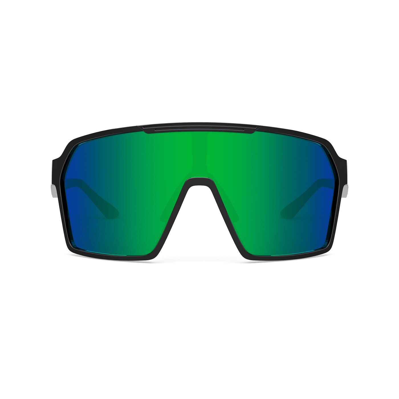 Flux XF - Black Sports Polarized Mirrored Sunglasses