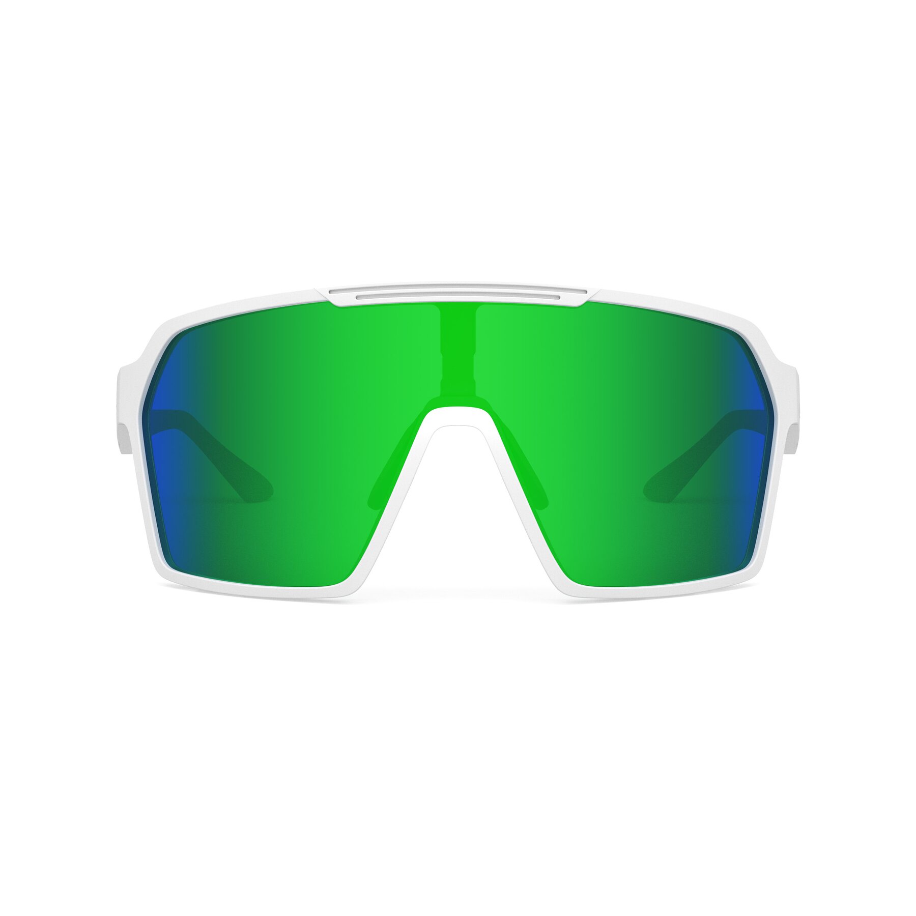 Front view of Flux XF with Standard Mirrored Lenses