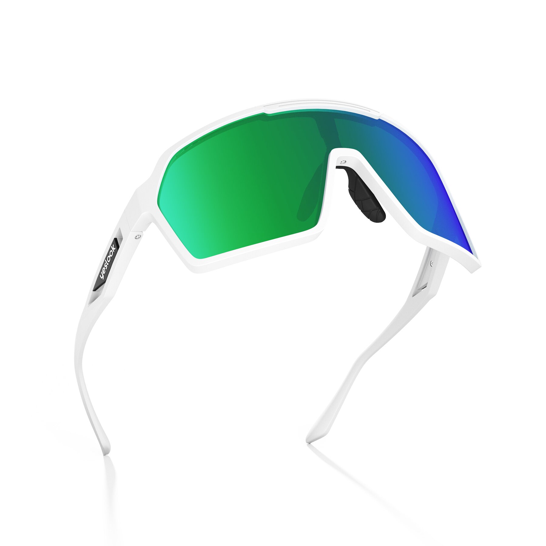 Three-quarter view of Flux XF with Standard Mirrored Lenses
