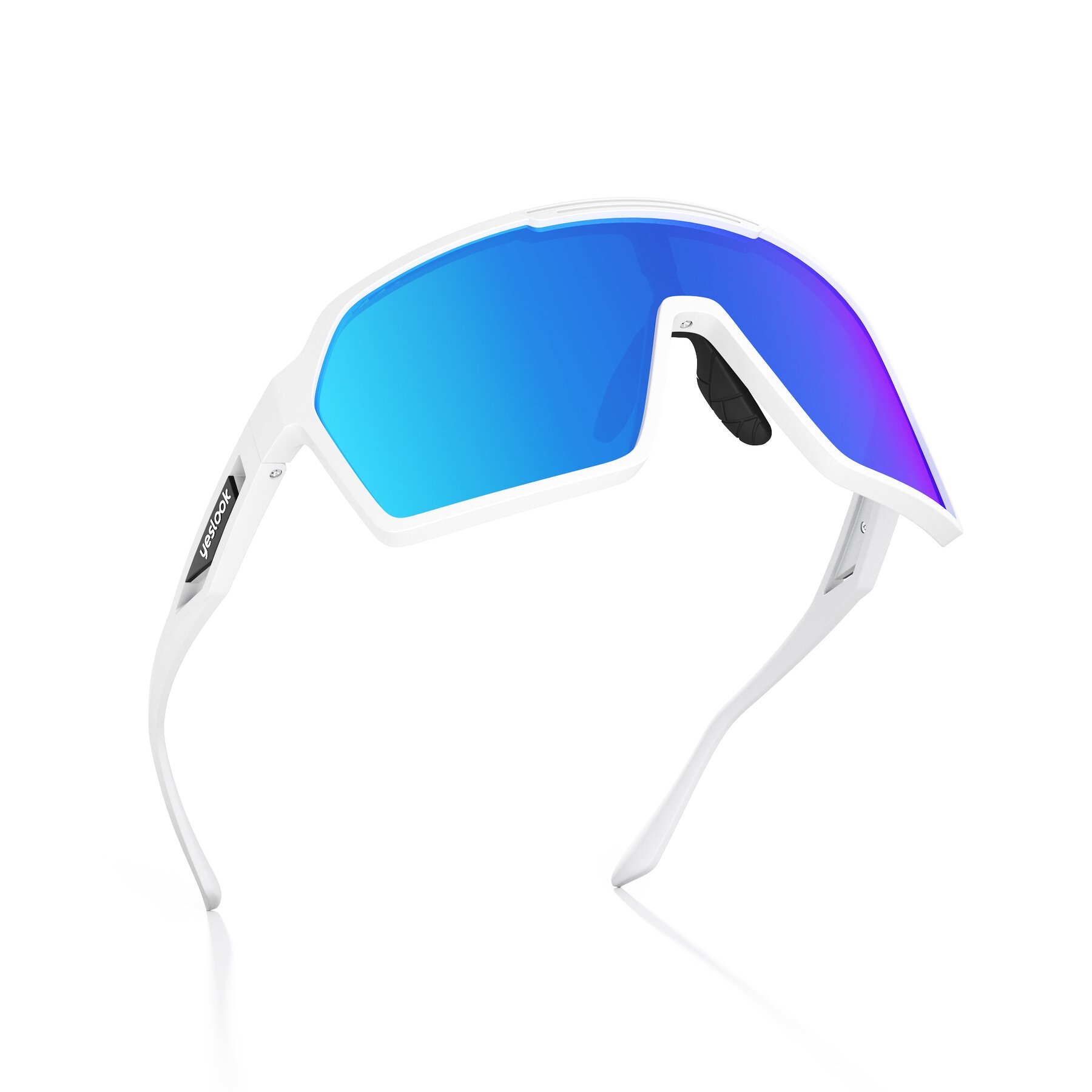 Three-quarter view of Flux XF with Darkened Photochromic Mirrored Lenses