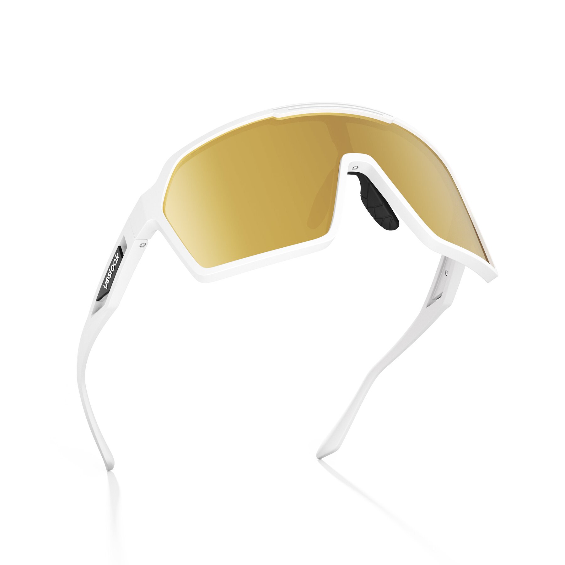 Three-quarter view of Flux XF with Standard Mirrored Lenses