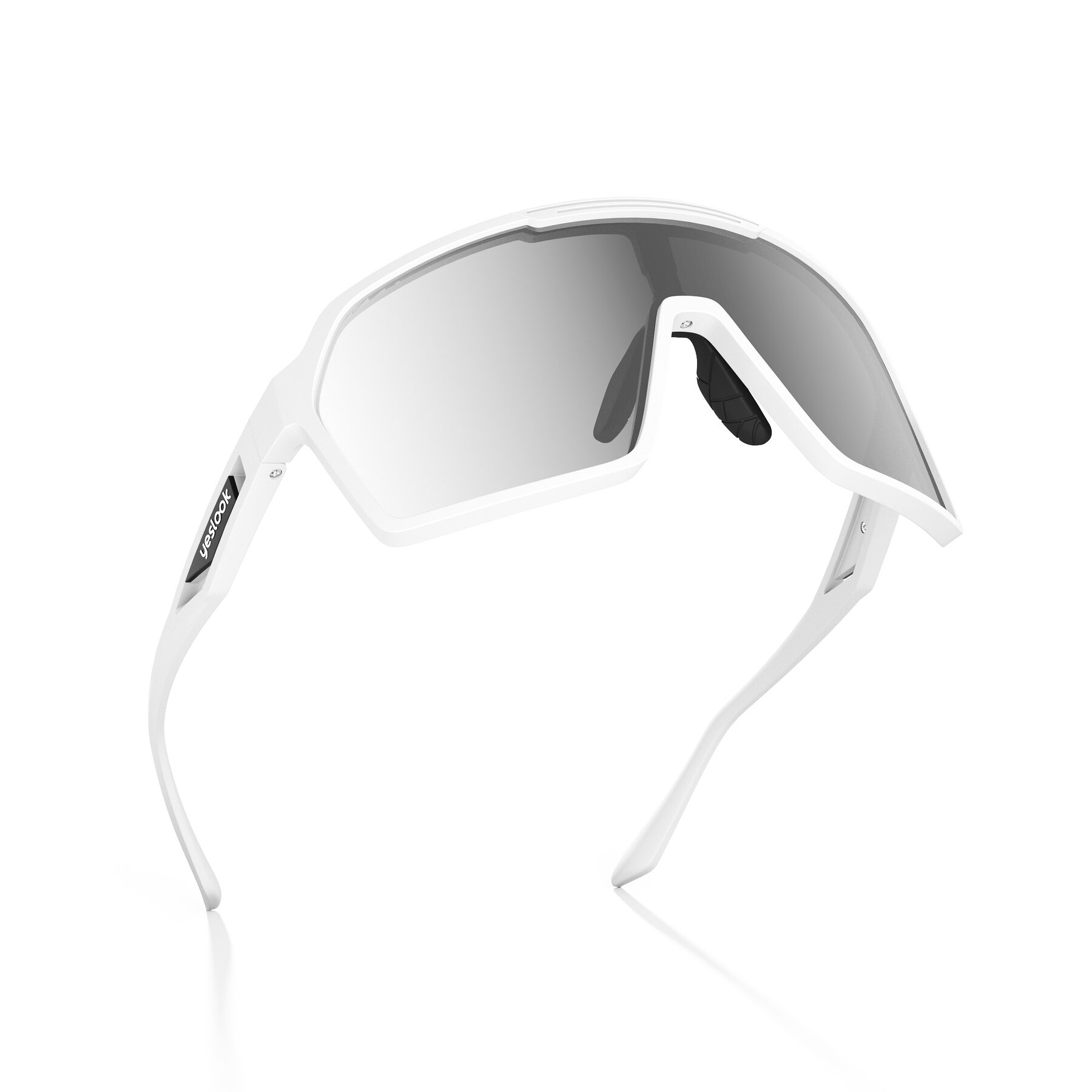 Three-quarter view of Flux XF with Standard Mirrored Lenses