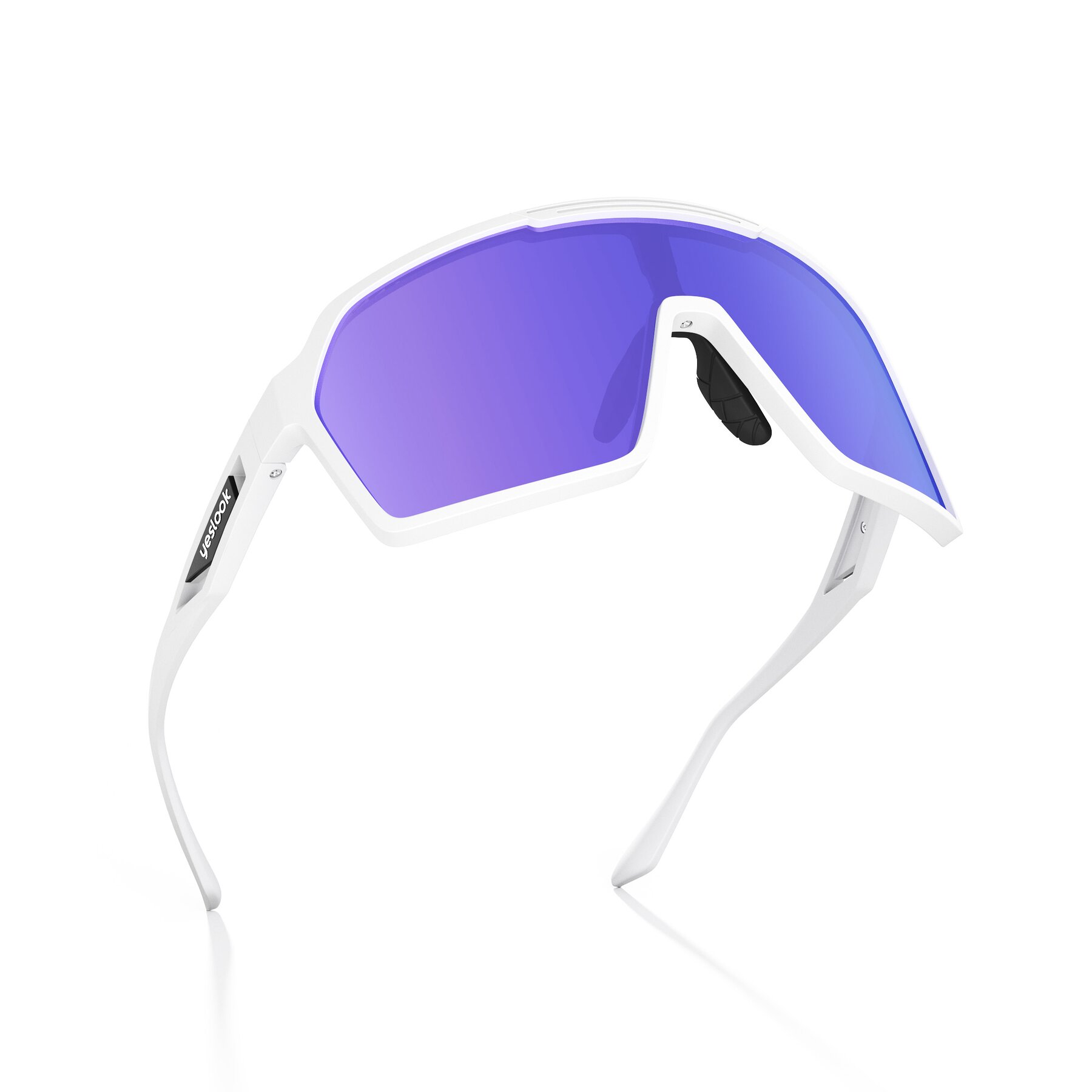 Three-quarter view of Flux XF with Darkened Photochromic Mirrored Lenses