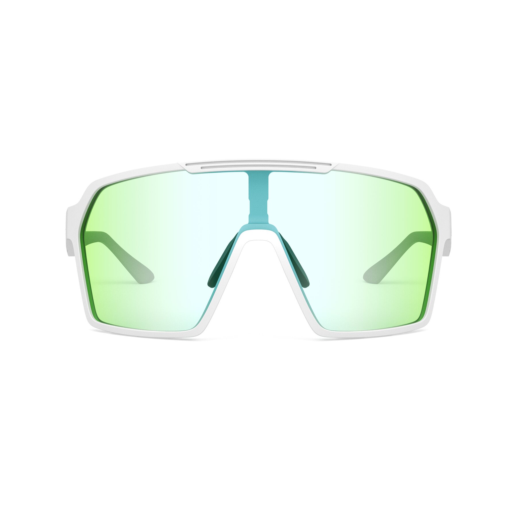 Front view of Flux XF with Photochromic Mirrored Lenses