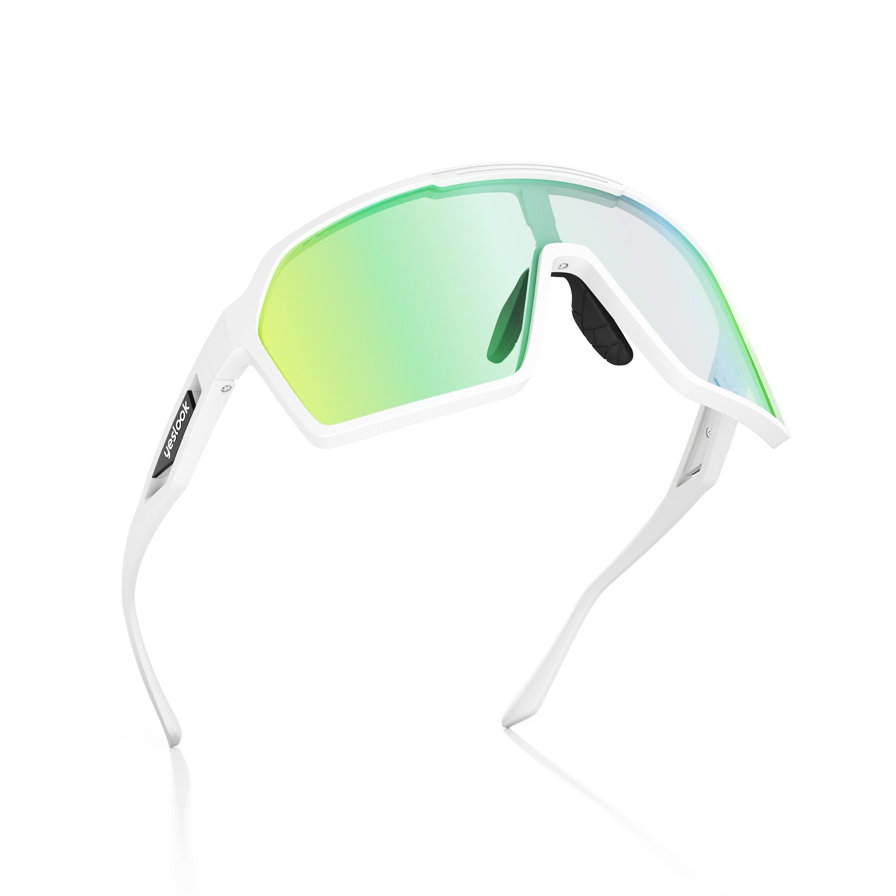 Three-quarter view of Flux XF with Photochromic Mirrored Lenses