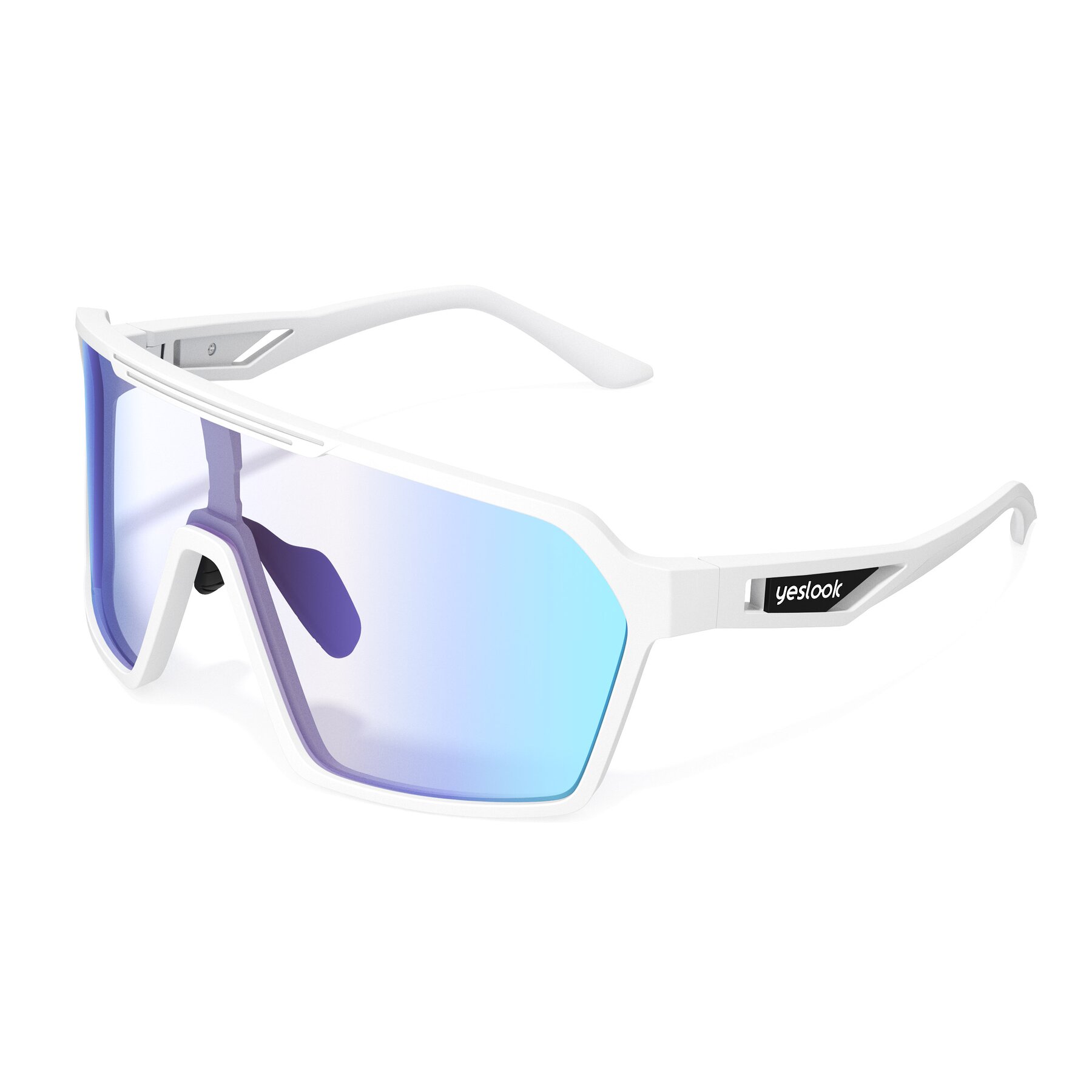 Side view of Flux XF with Photochromic Mirrored Lenses