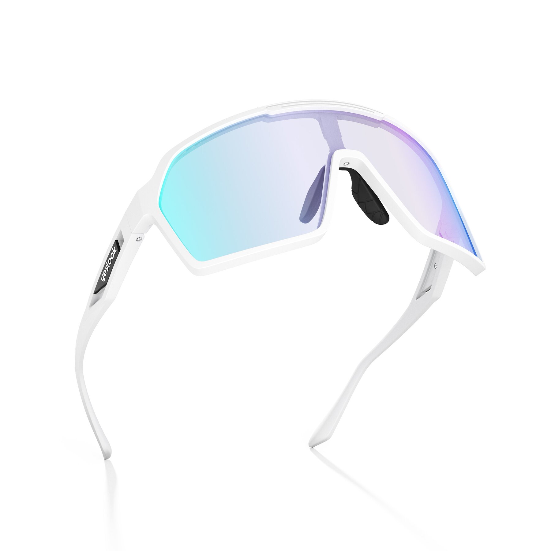Three-quarter view of Flux XF with Photochromic Mirrored Lenses