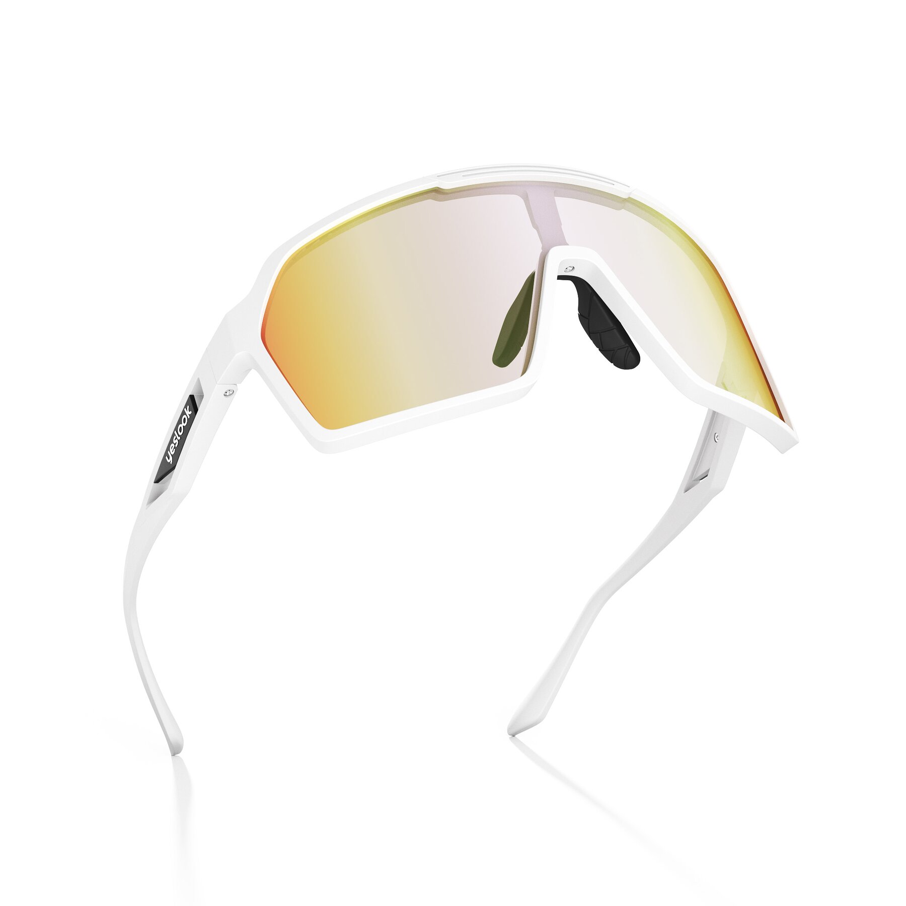 Three-quarter view of Flux XF with Photochromic Mirrored Lenses