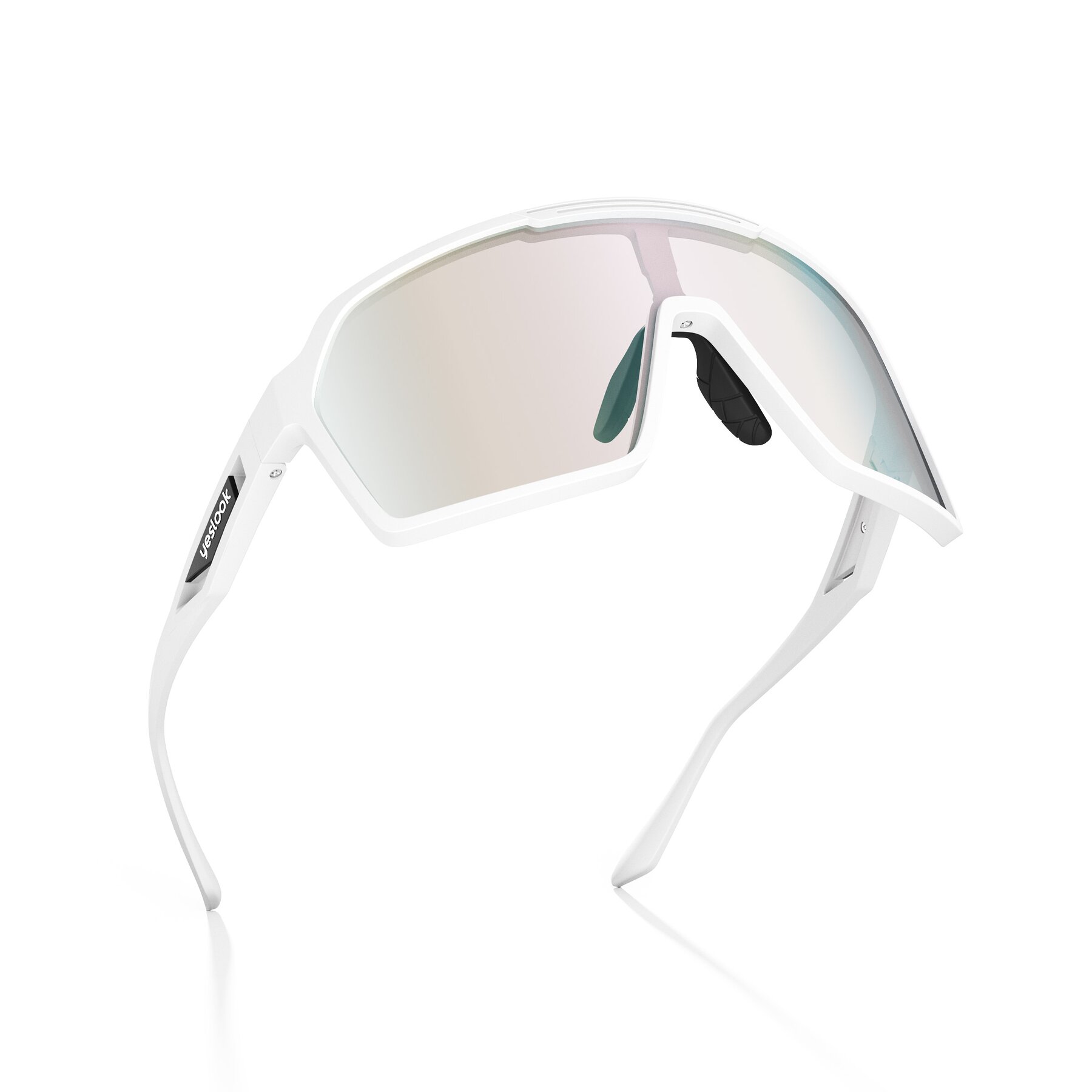 Three-quarter view of Flux XF with Photochromic Mirrored Lenses