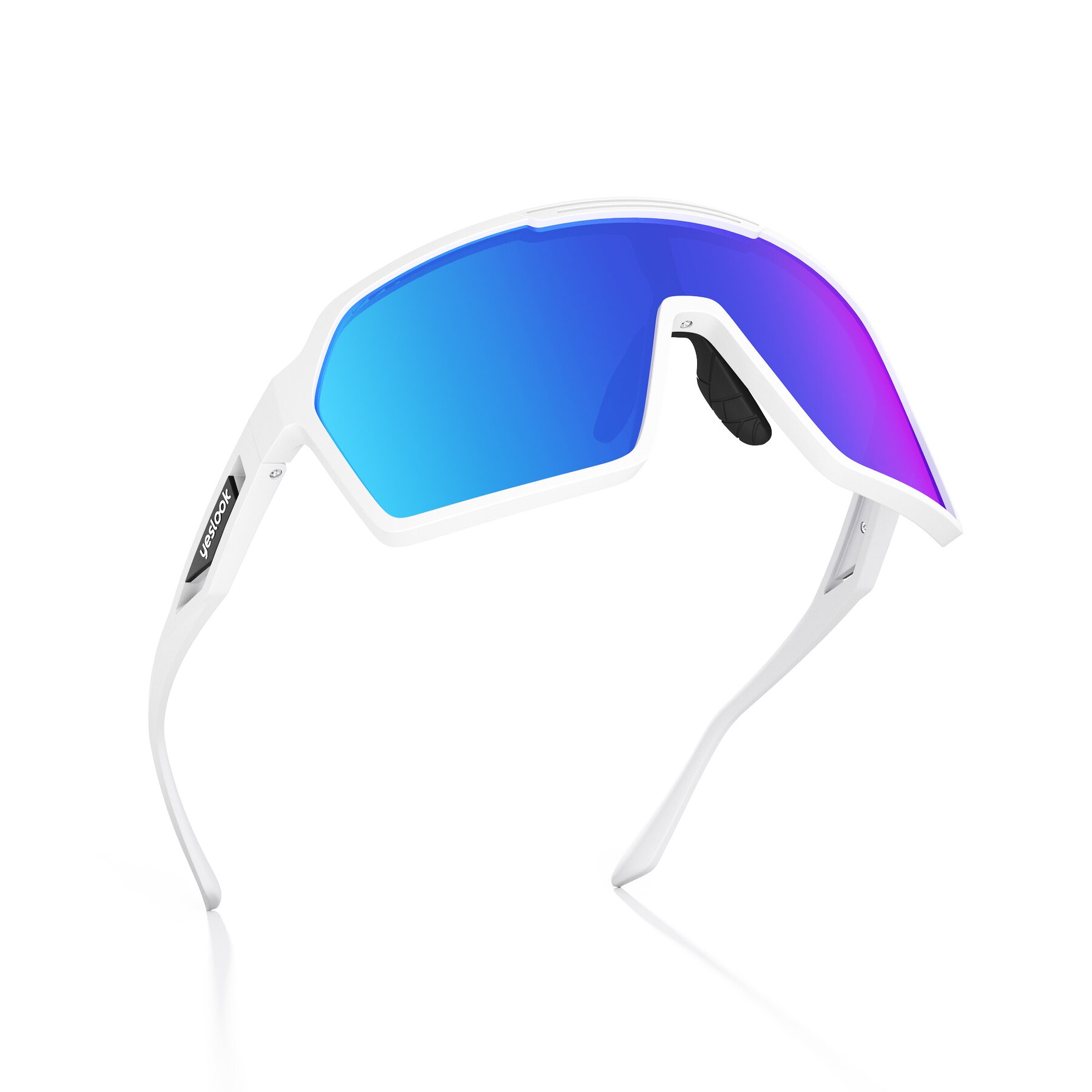 Three-quarter view of Flux XF with Polarized Mirrored Lenses