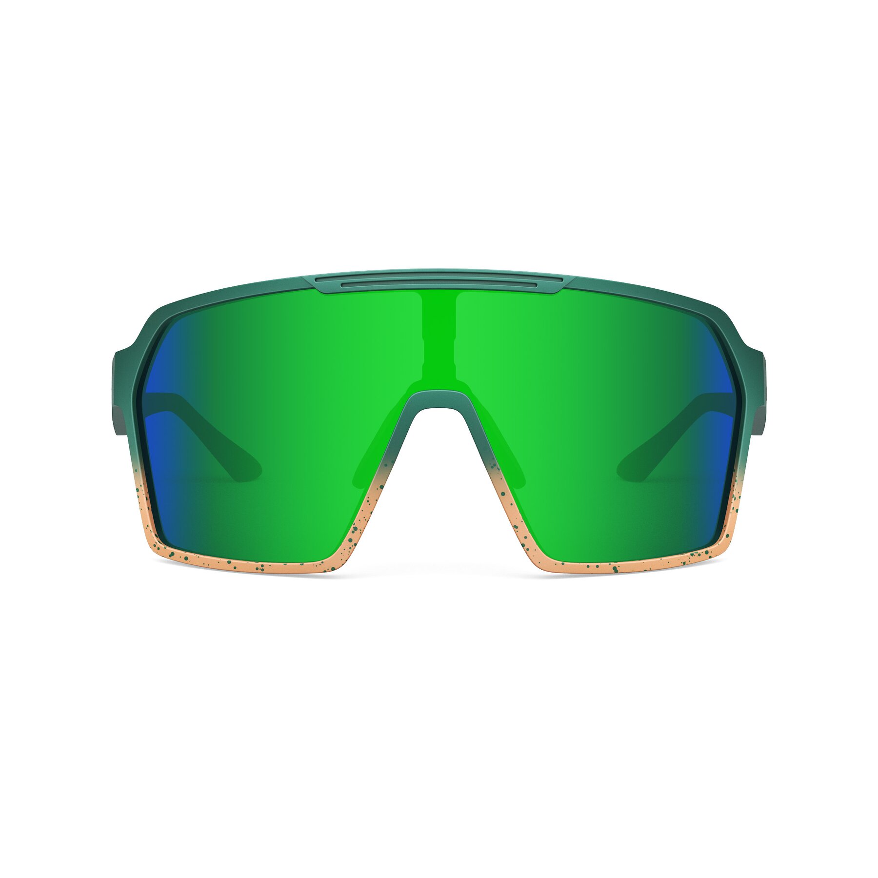 Front view of Flux XF with Standard Mirrored Lenses