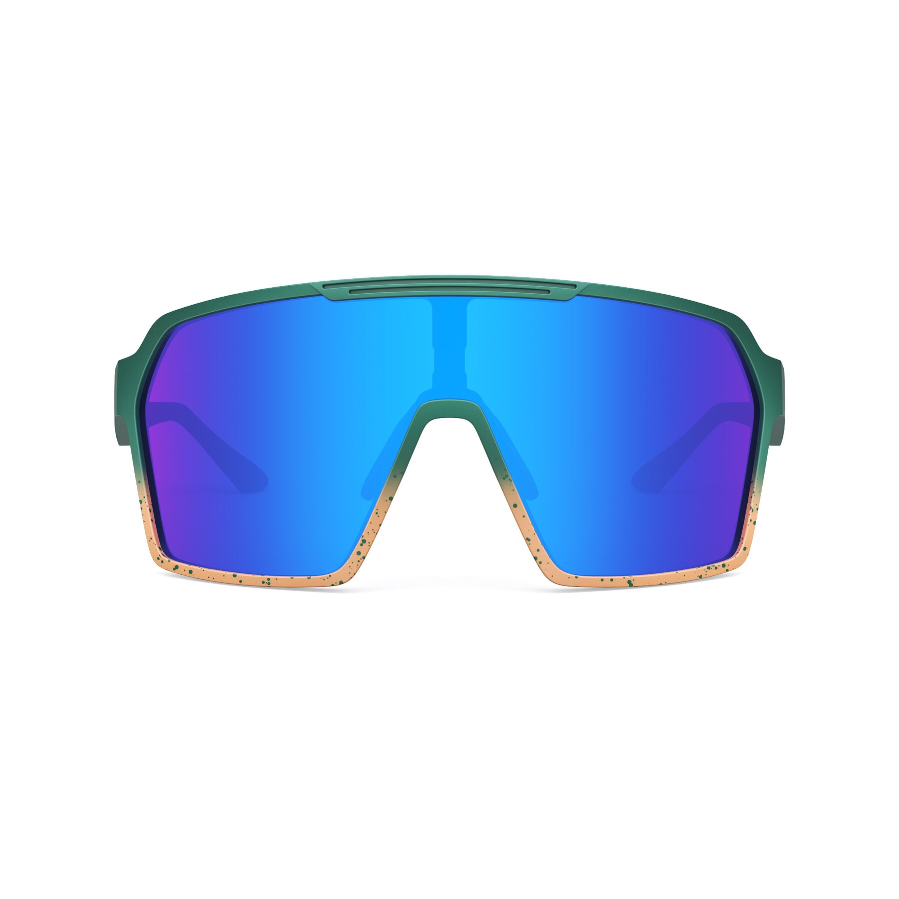 Front view of Flux XF with Standard Mirrored Lenses