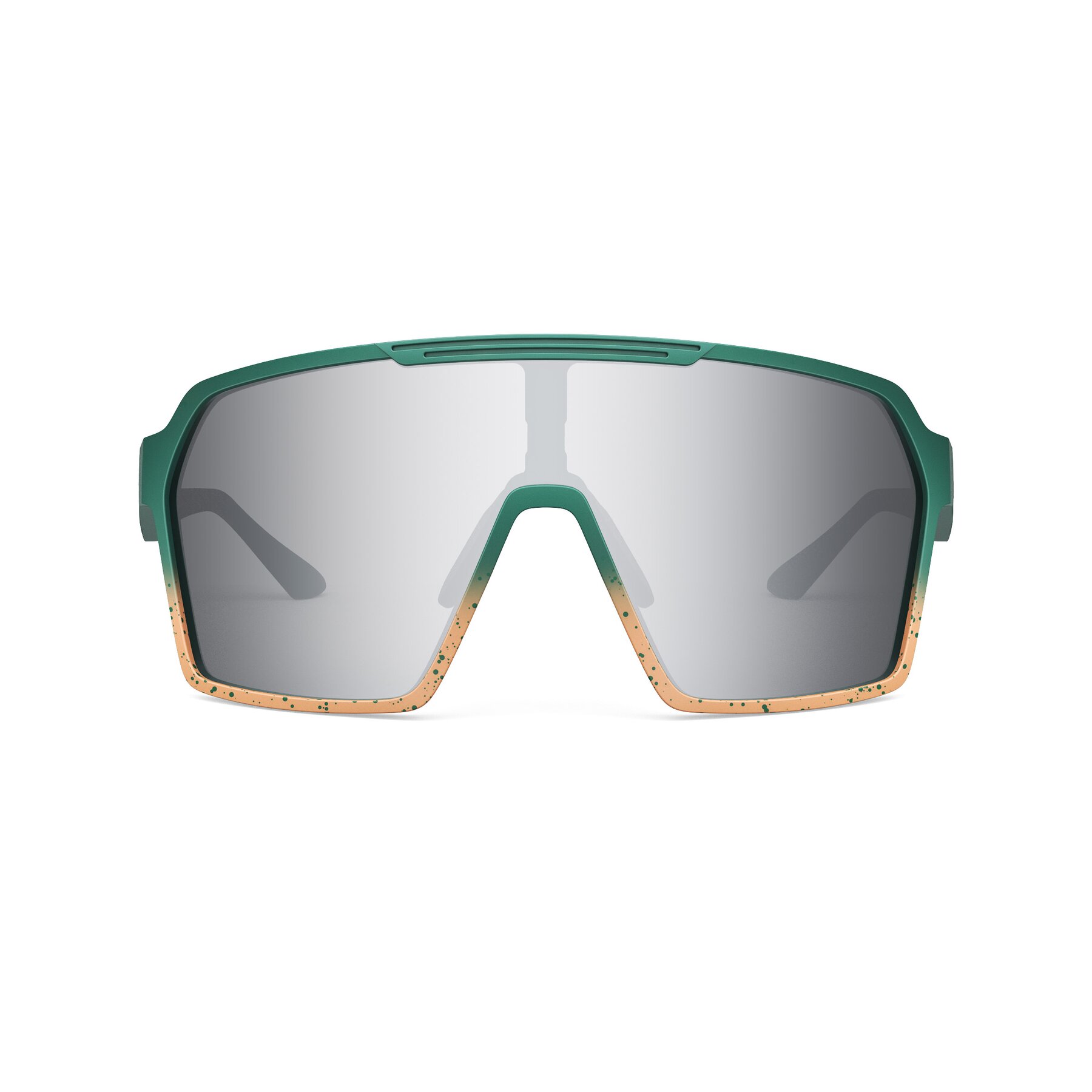Front view of Flux XF with Darkened Photochromic Mirrored Lenses
