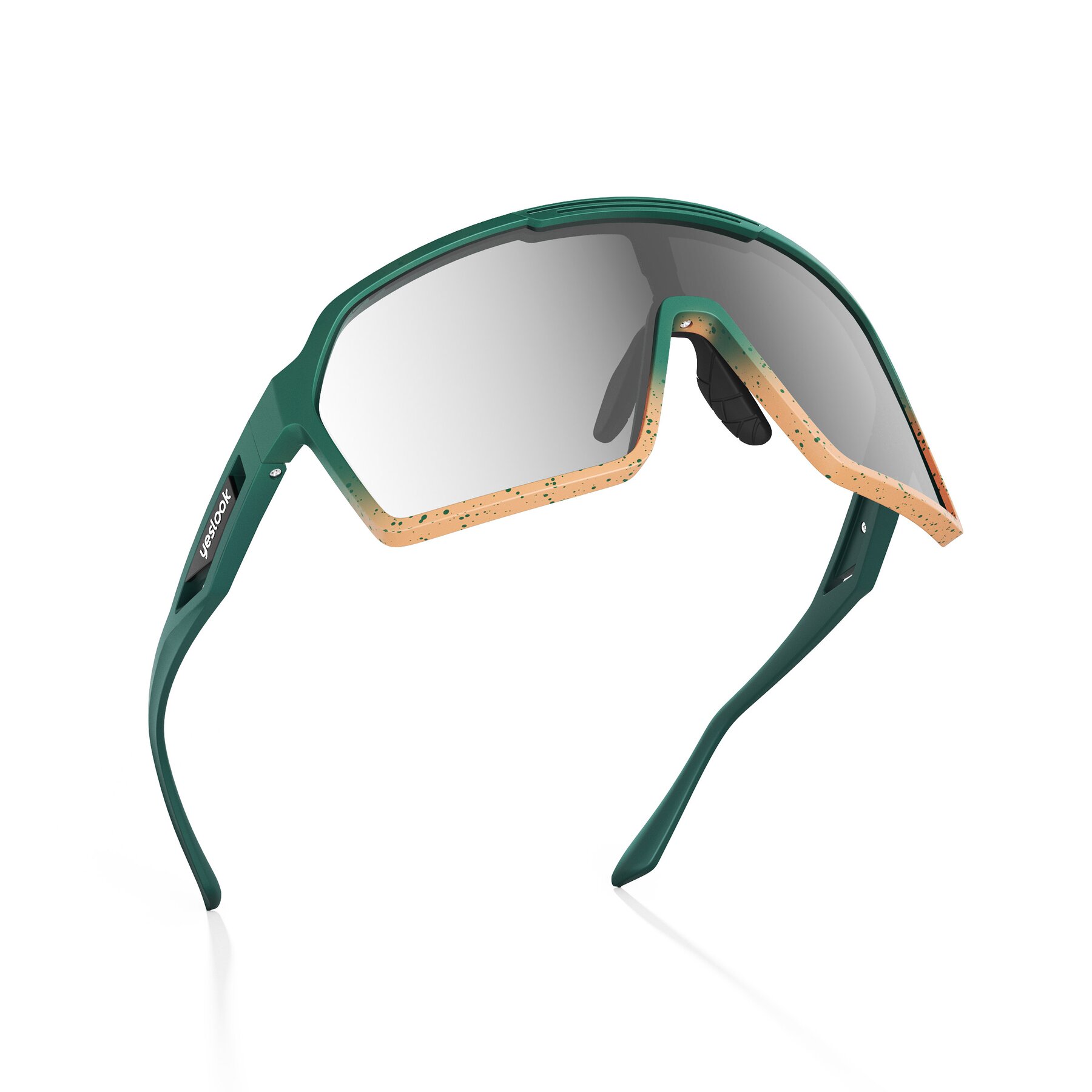 Three-quarter view of Flux XF with Darkened Photochromic Mirrored Lenses