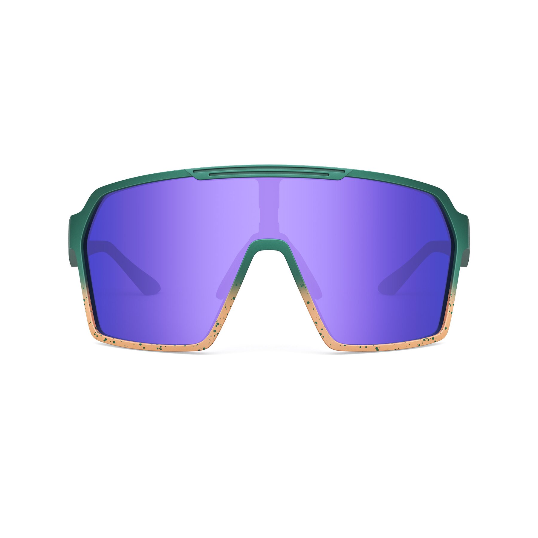 Front view of Flux XF with Standard Mirrored Lenses