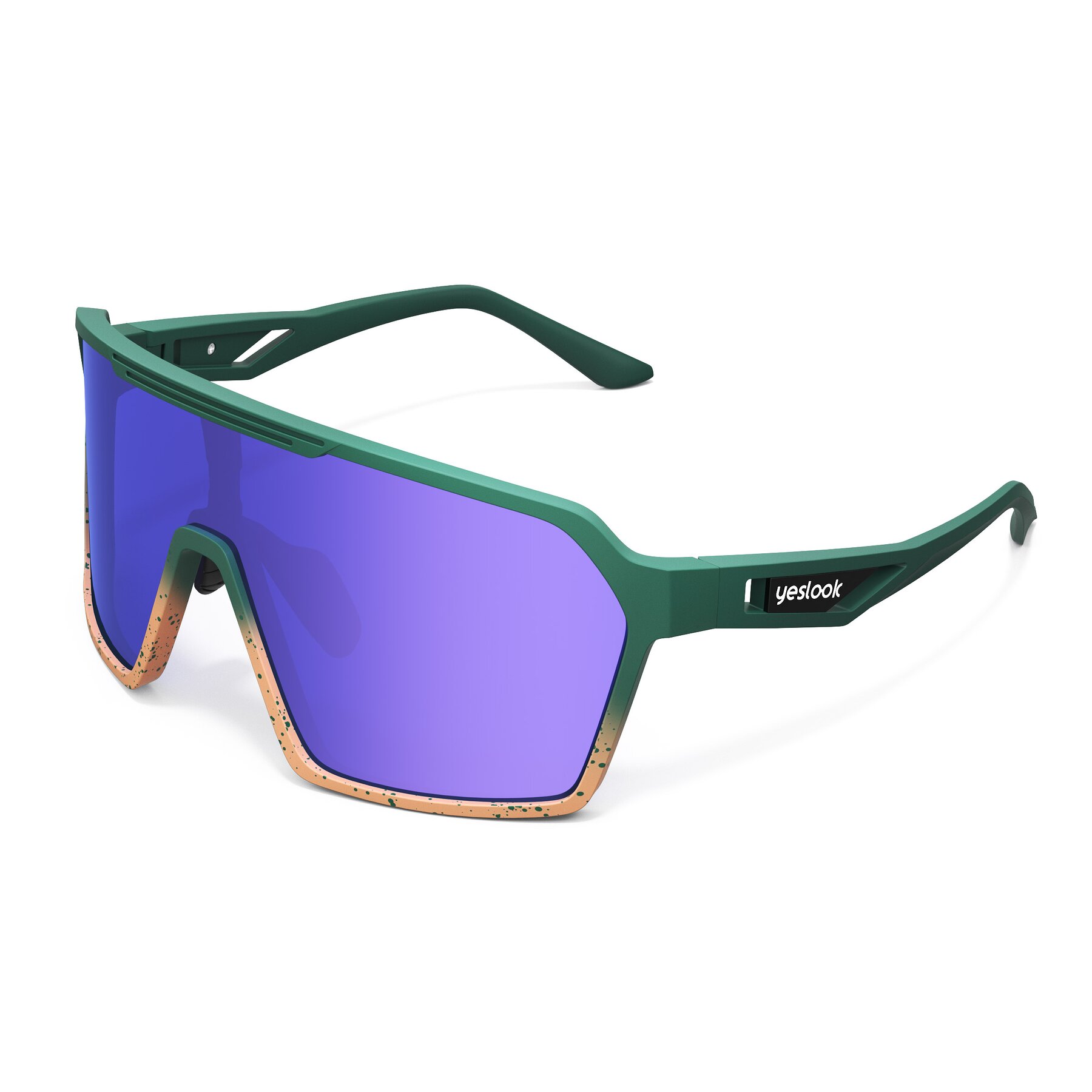 Side view of Flux XF with Standard Mirrored Lenses