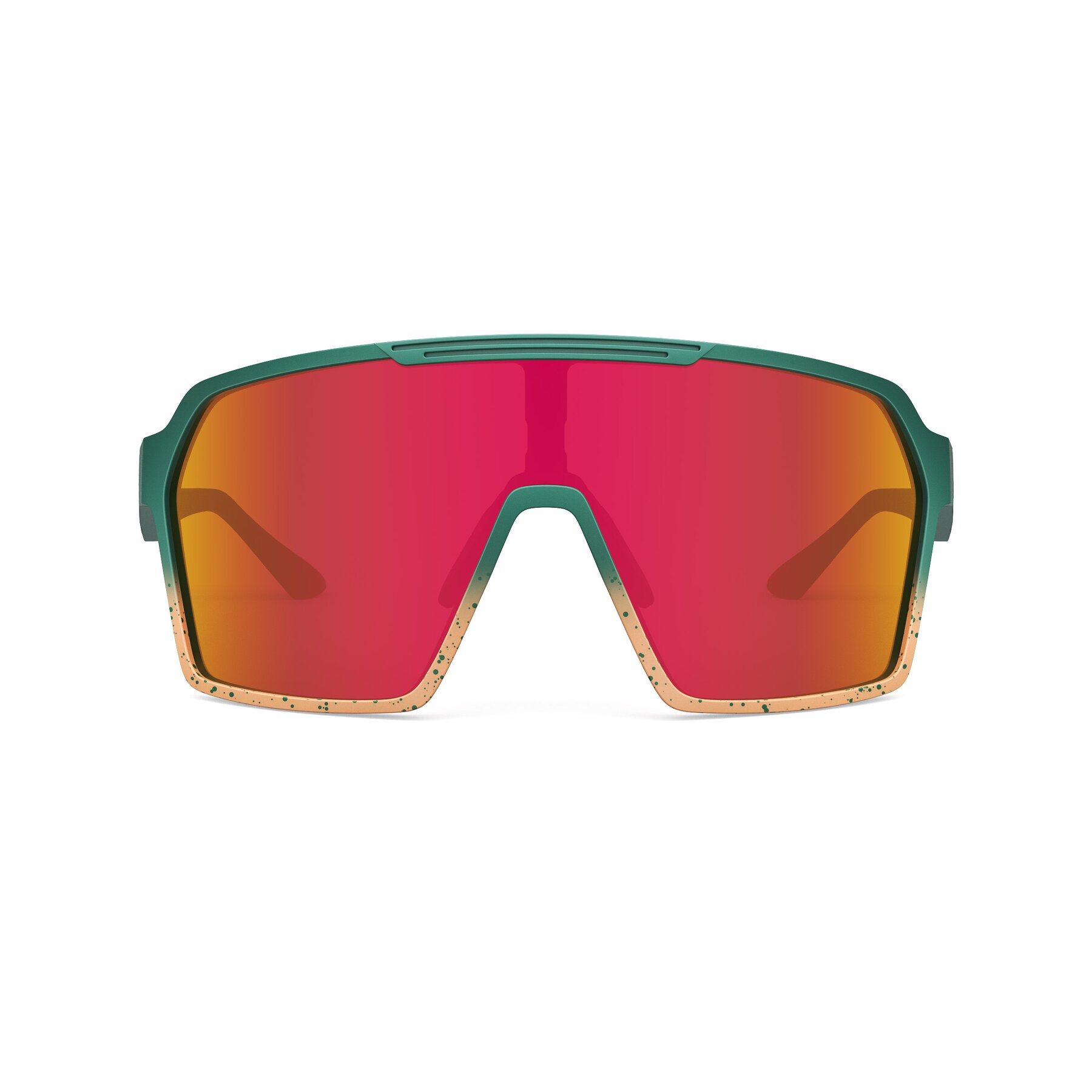 Front view of Flux XF with Standard Mirrored Lenses