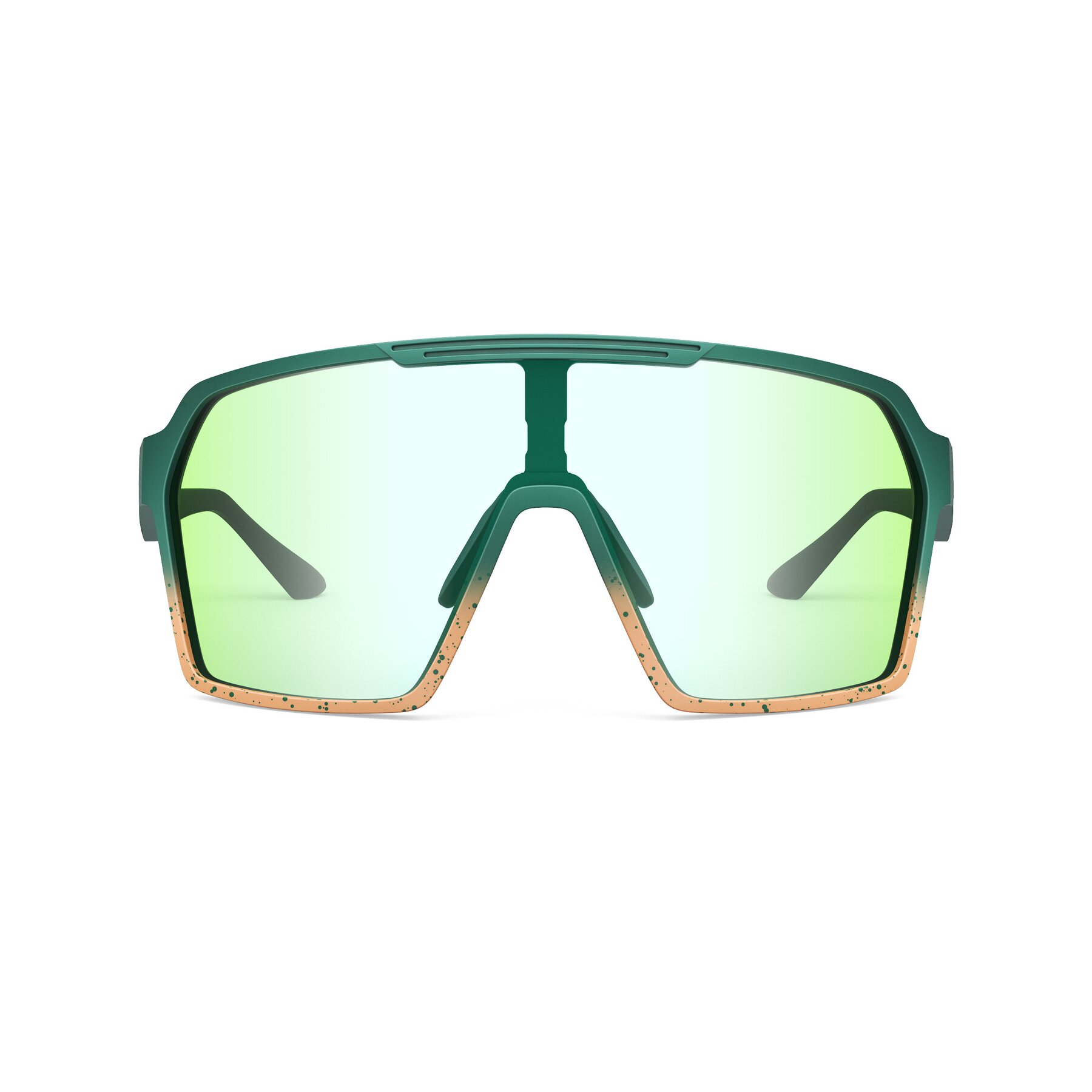 Front view of Flux XF with Photochromic Mirrored Lenses