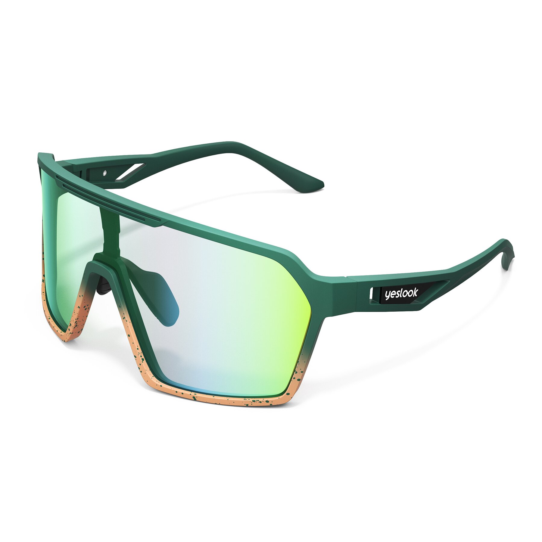 Side view of Flux XF with Photochromic Mirrored Lenses