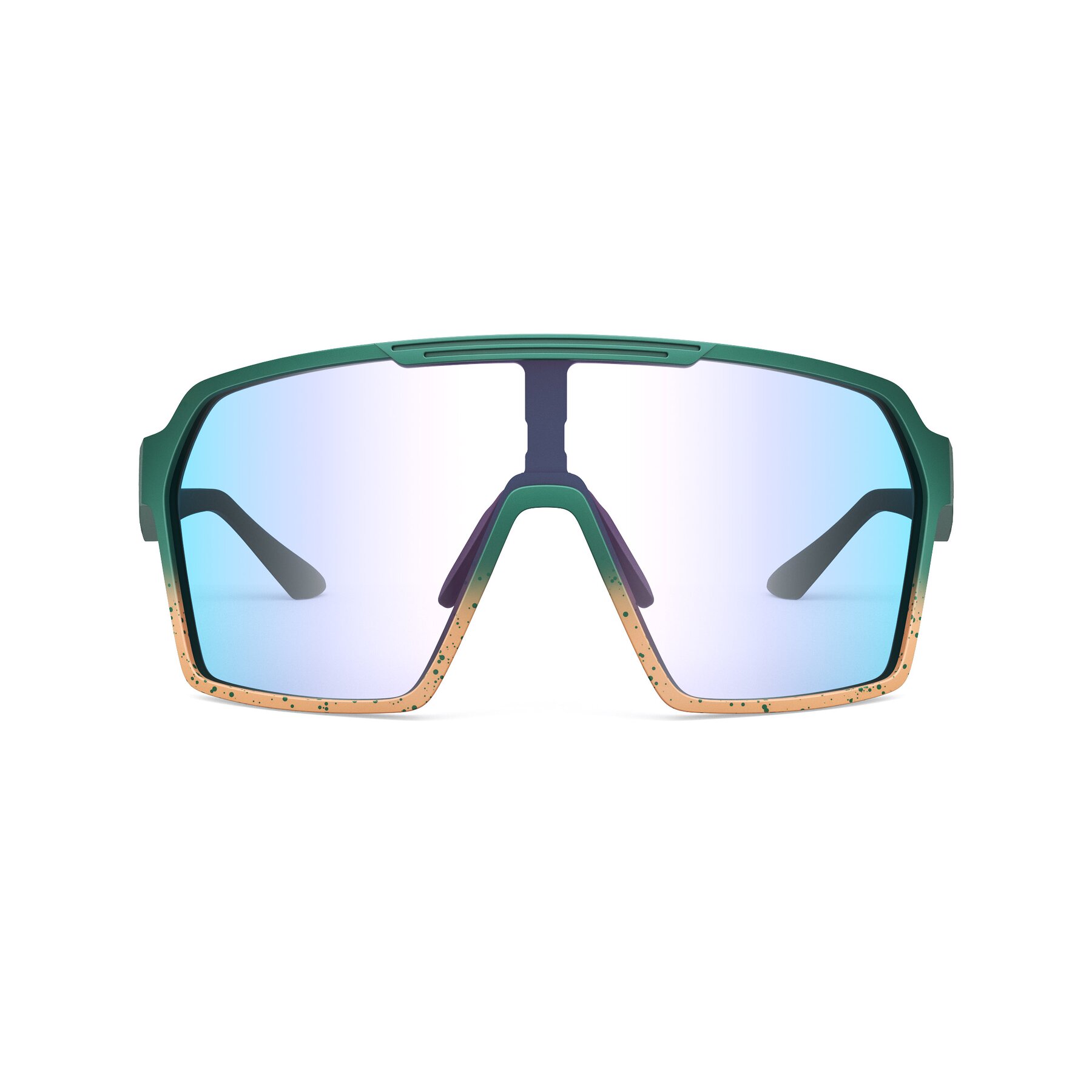 Front view of Flux XF with Photochromic Mirrored Lenses