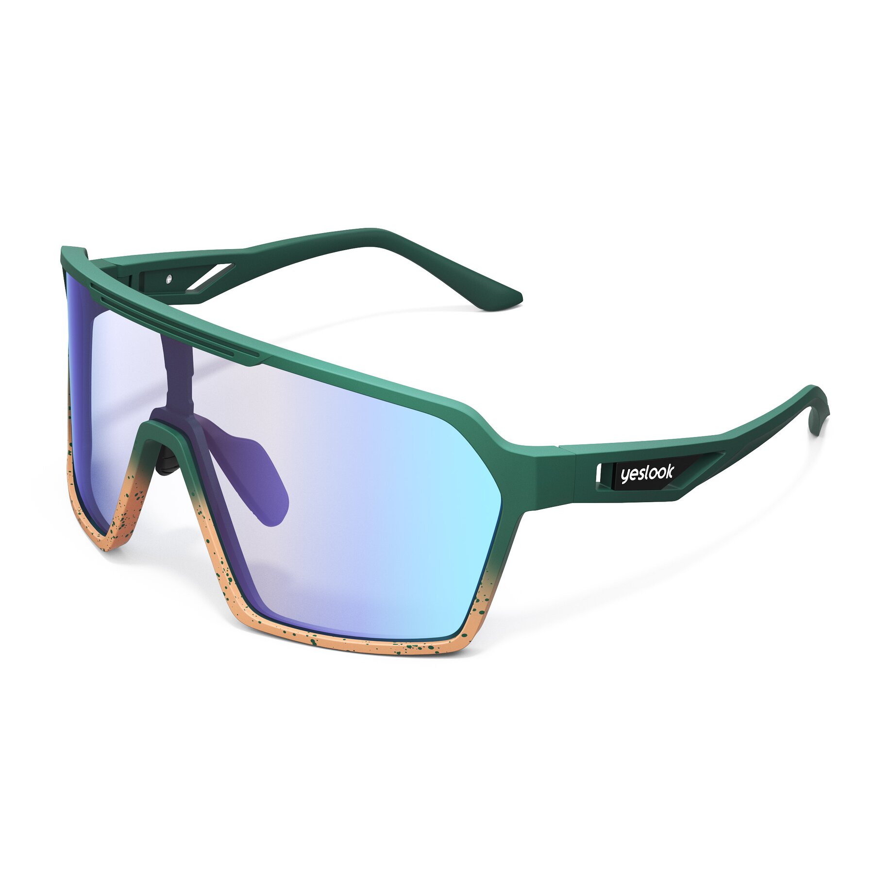 Side view of Flux XF with Photochromic Mirrored Lenses