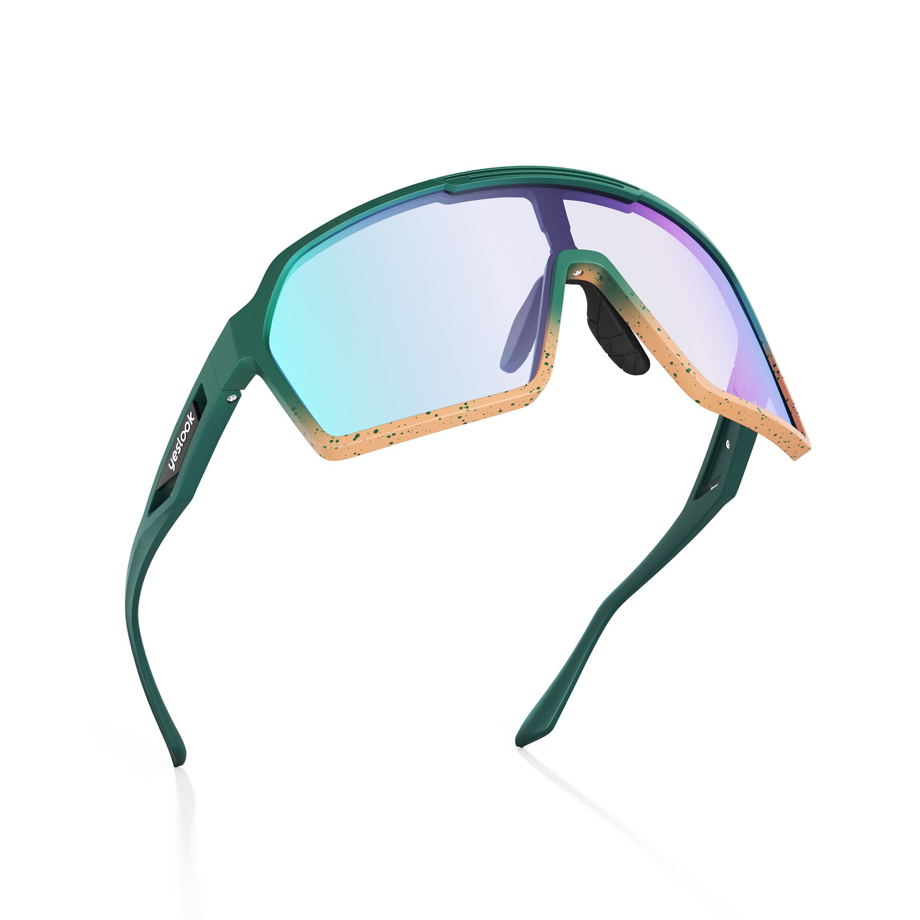 Three-quarter view of Flux XF with Photochromic Mirrored Lenses