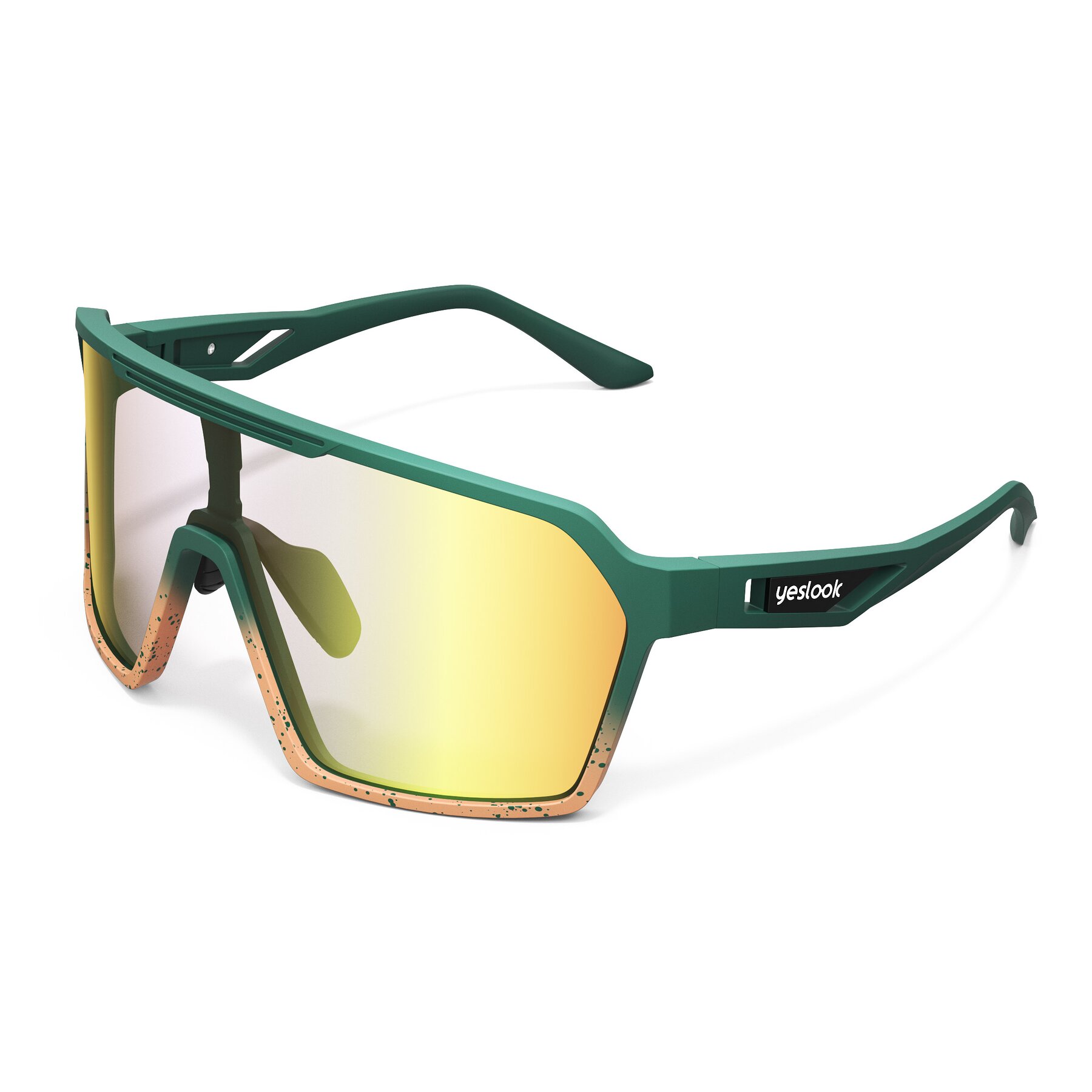 Side view of Flux XF with Photochromic Mirrored Lenses