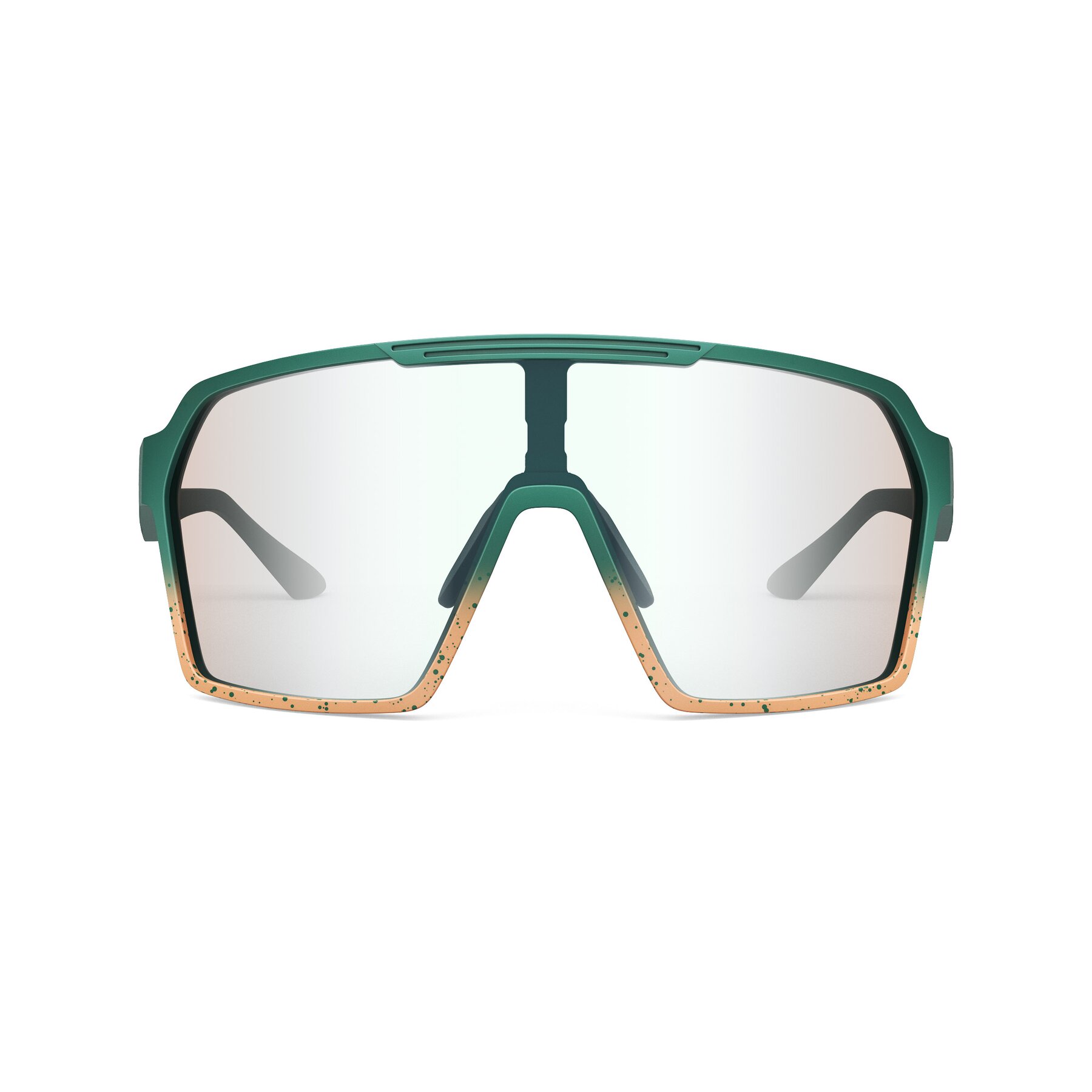 Front view of Flux XF with Photochromic Mirrored Lenses