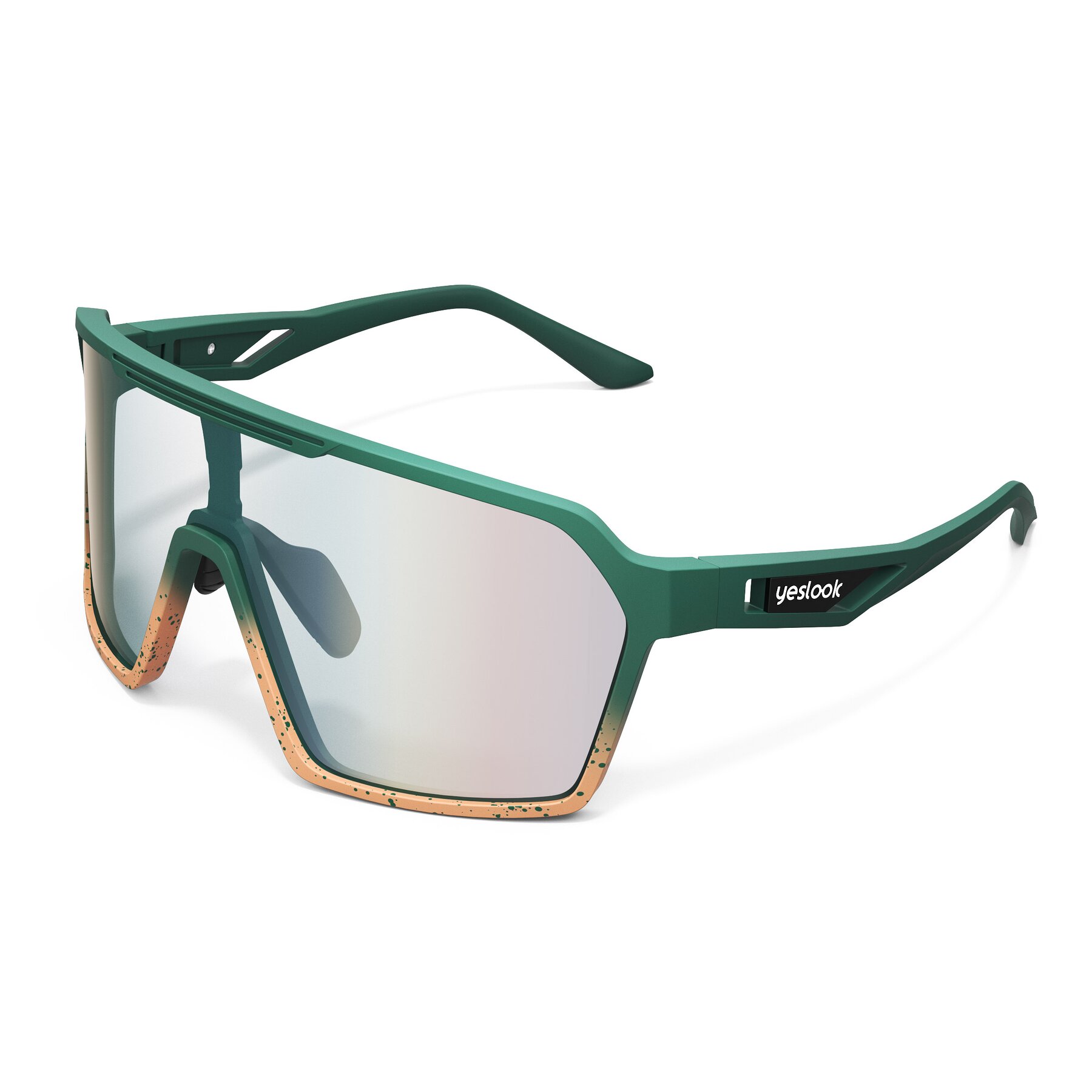 Side view of Flux XF with Photochromic Mirrored Lenses