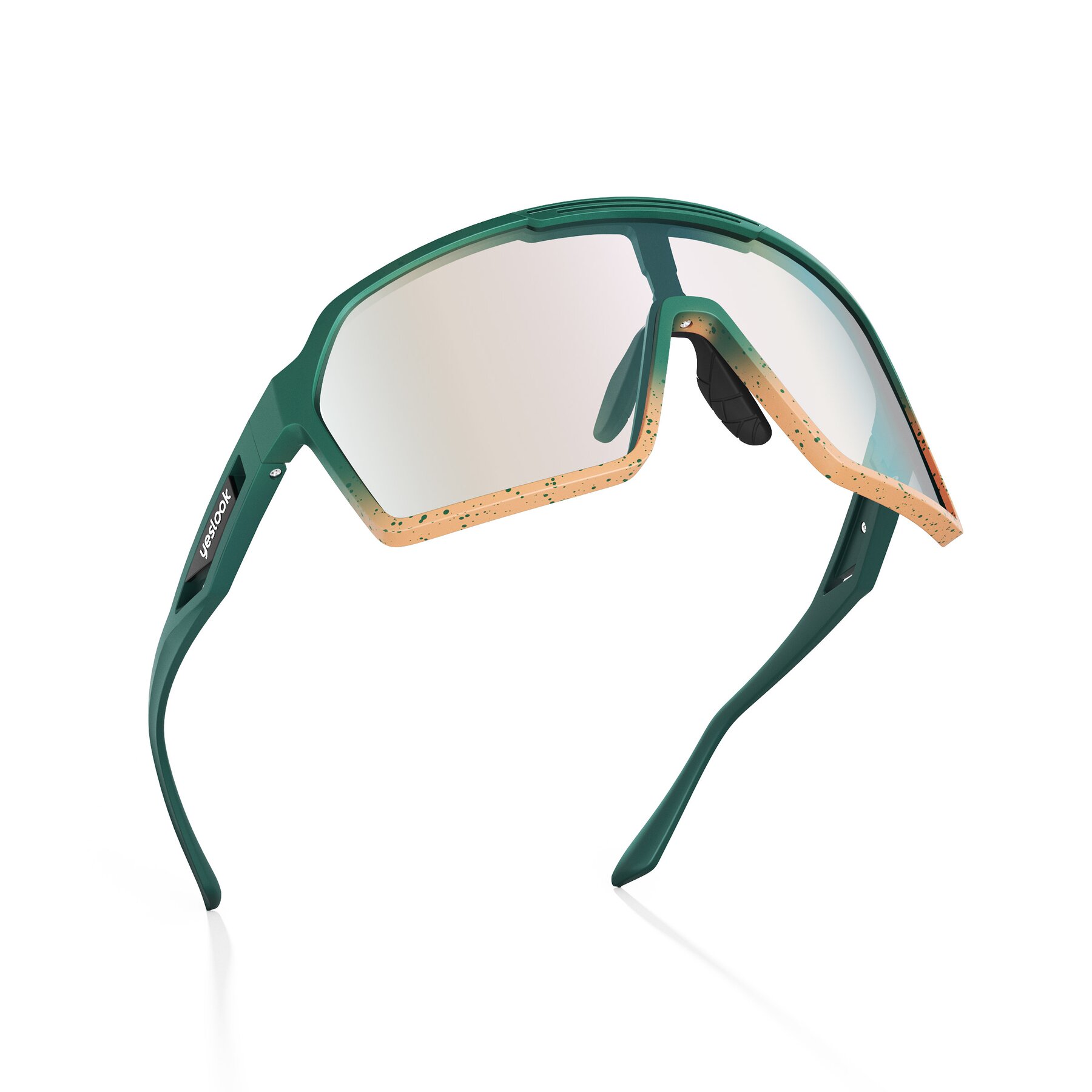 Three-quarter view of Flux XF with Photochromic Mirrored Lenses