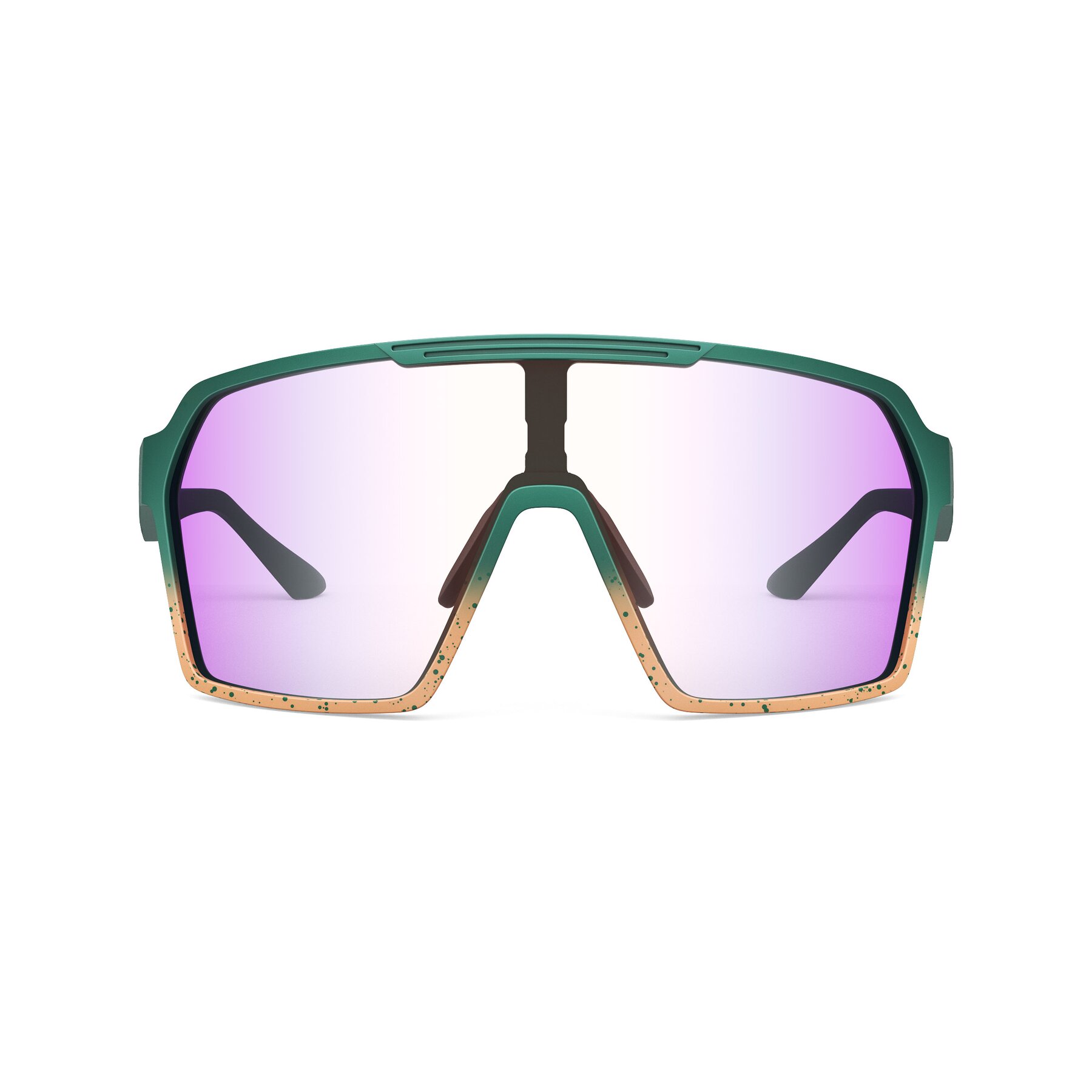 Front view of Flux XF with Photochromic Mirrored Lenses