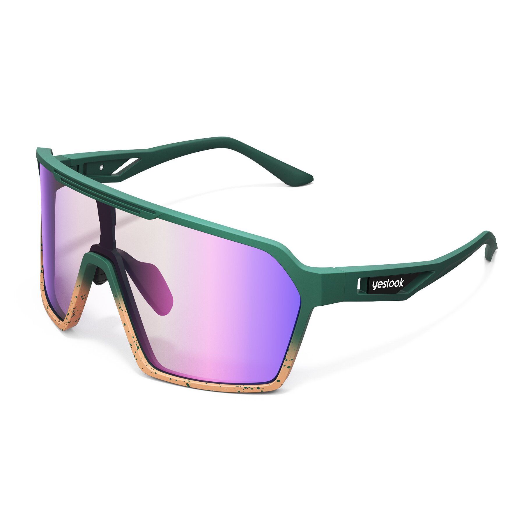 Side view of Flux XF with Photochromic Mirrored Lenses