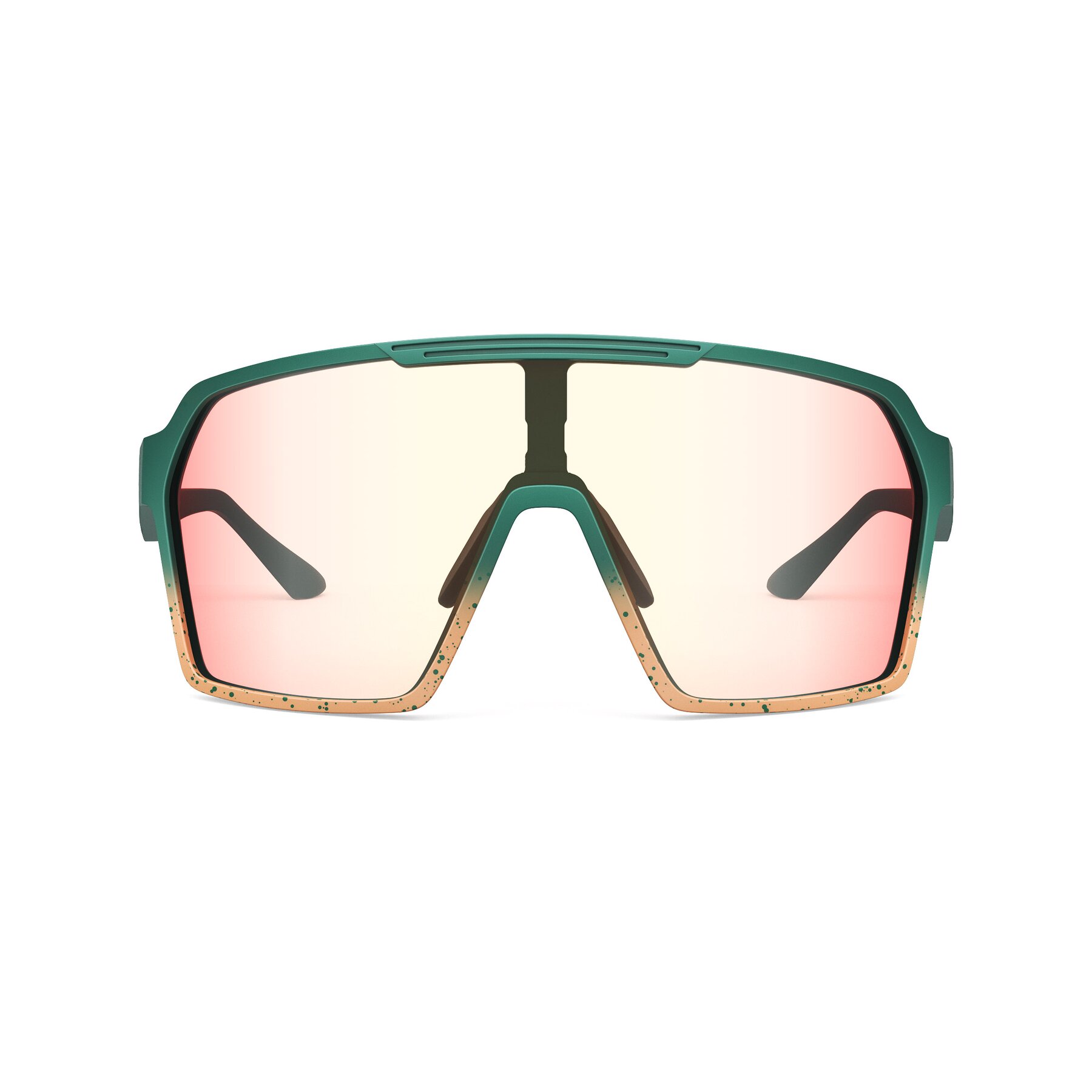 Front view of Flux XF with Photochromic Mirrored Lenses