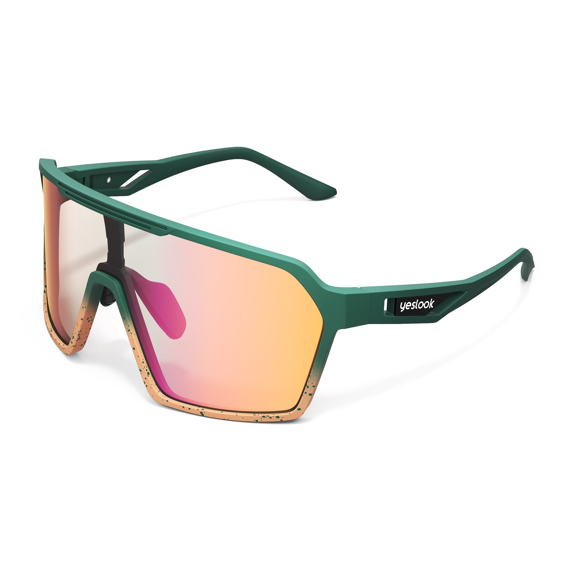 Side view of Flux XF with Photochromic Mirrored Lenses