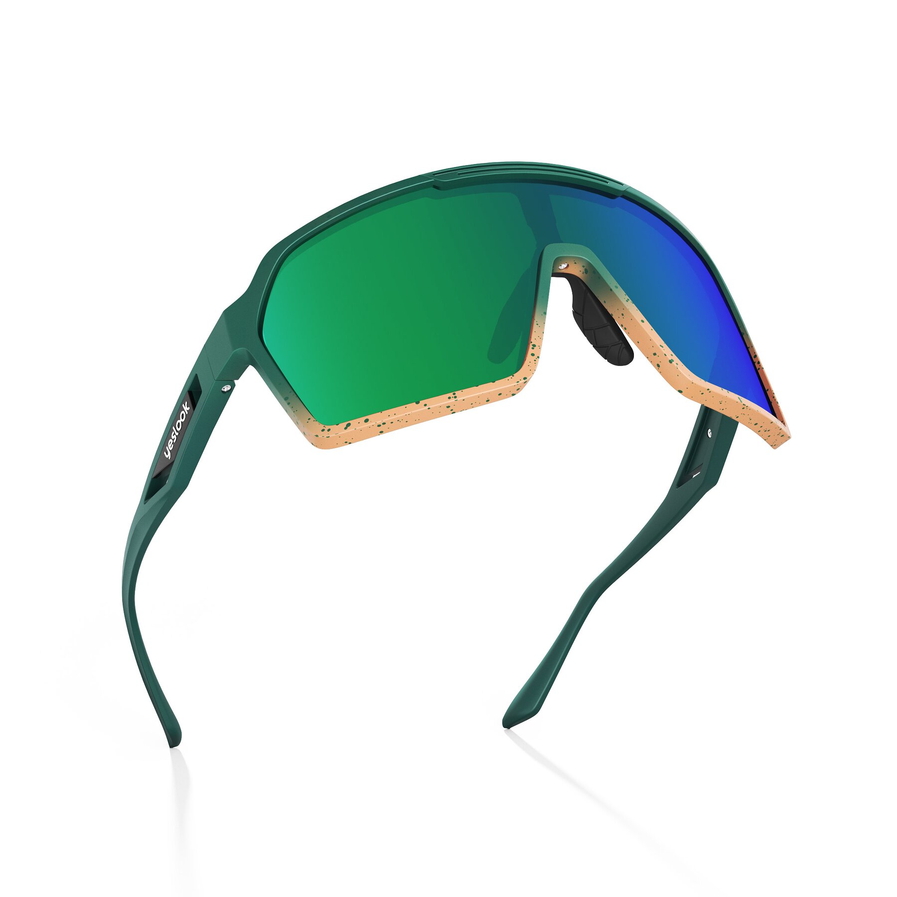 Three-quarter view of Flux XF with Polarized Mirrored Lenses