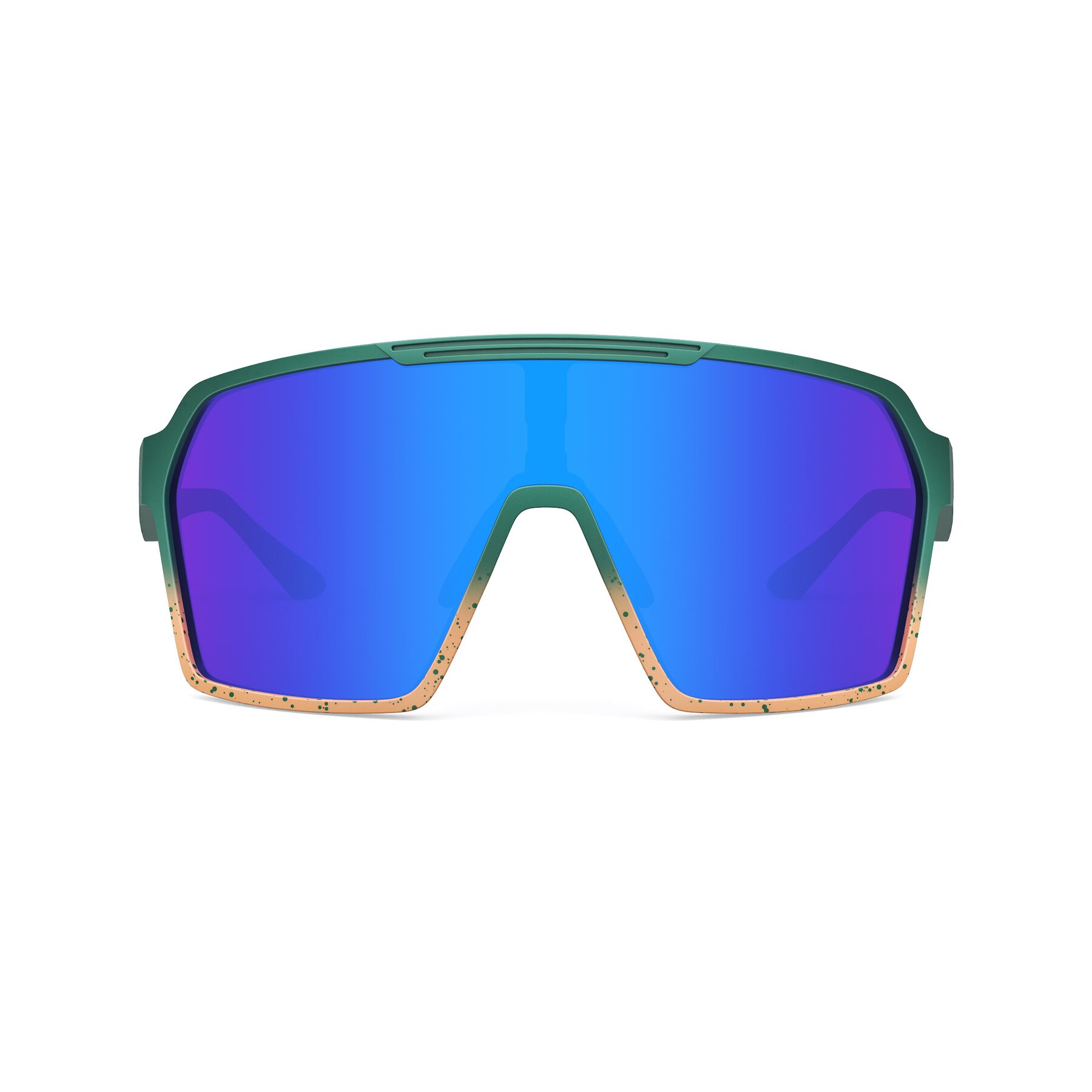 Front view of Flux XF with Polarized Mirrored Lenses