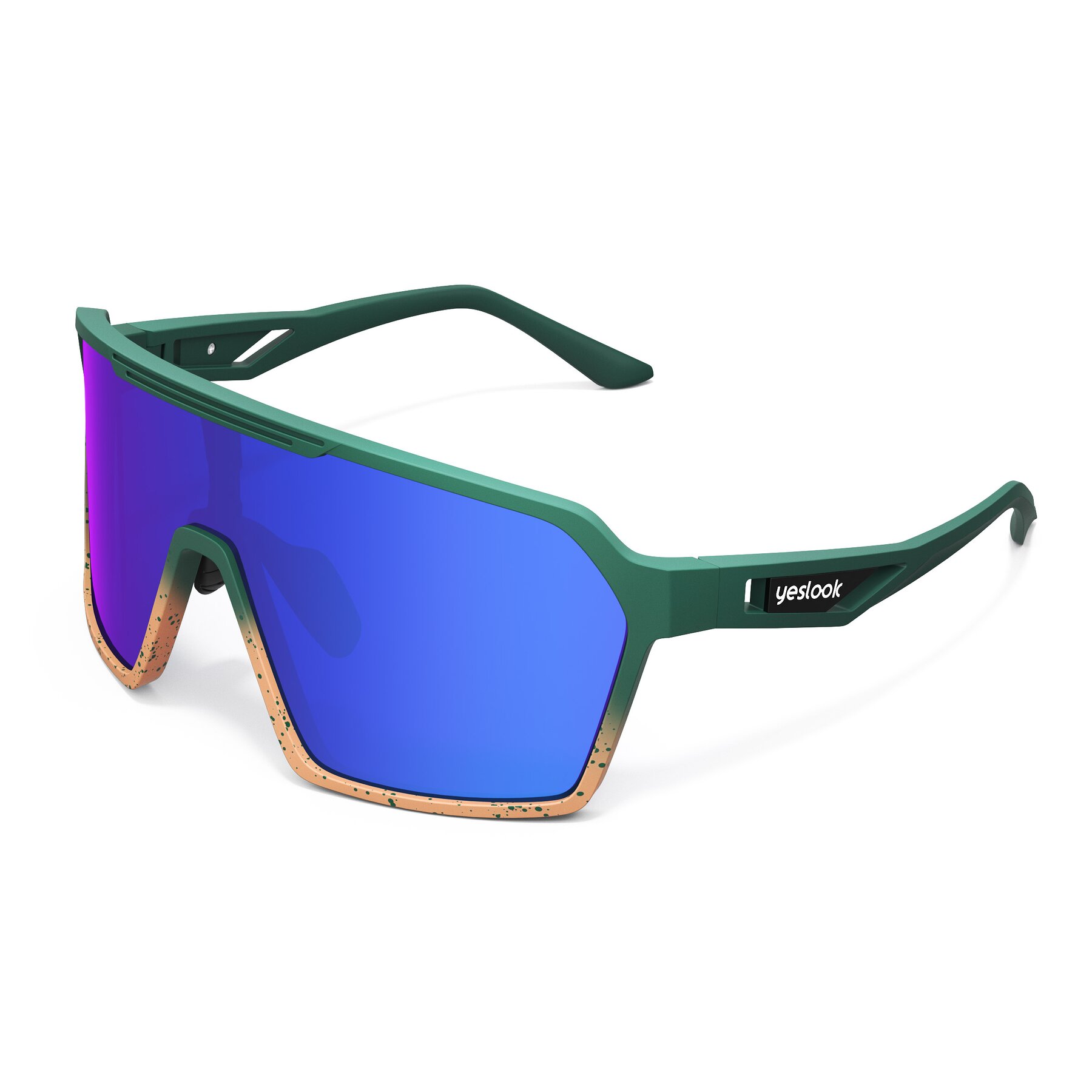 Side view of Flux XF with Polarized Mirrored Lenses