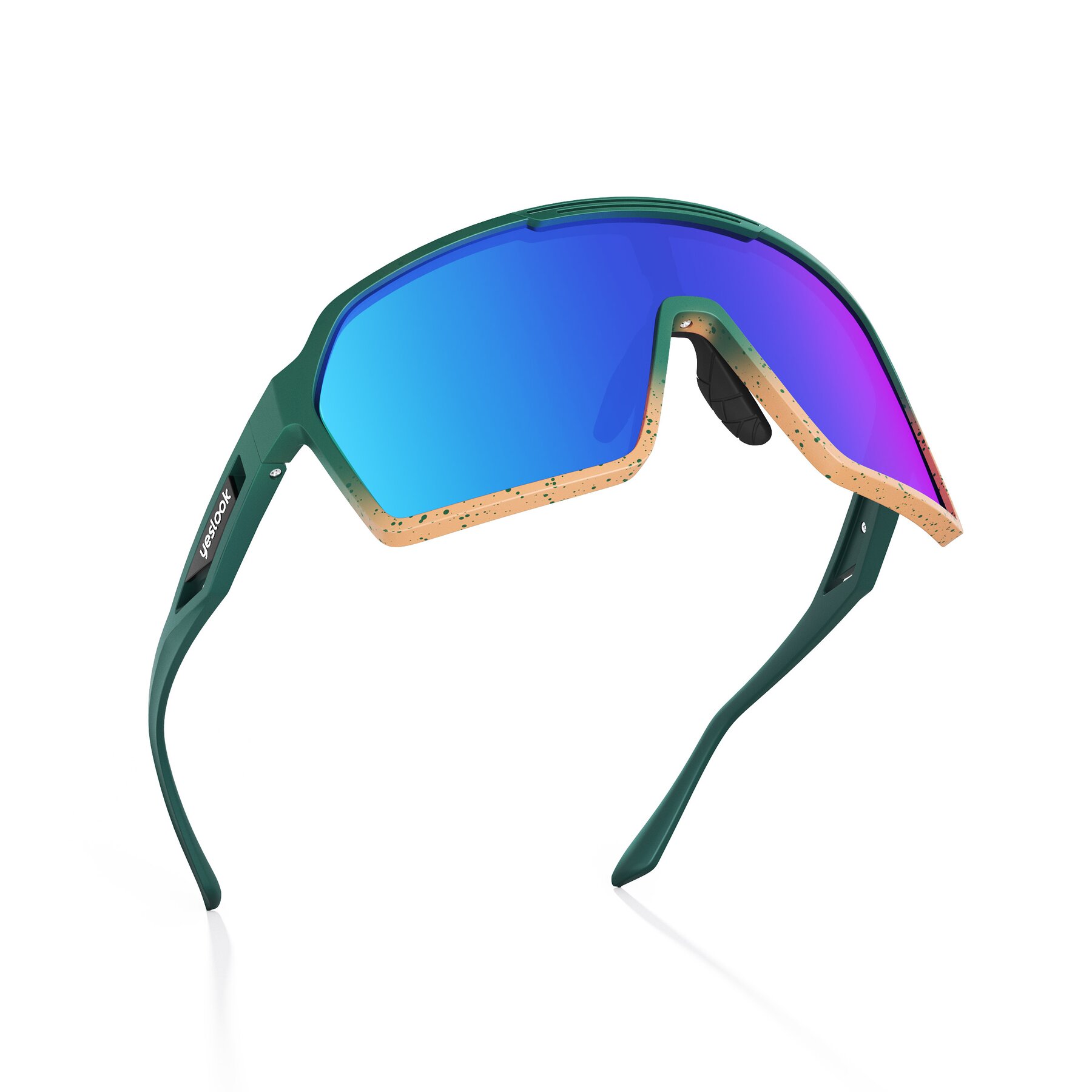 Three-quarter view of Flux XF with Polarized Mirrored Lenses