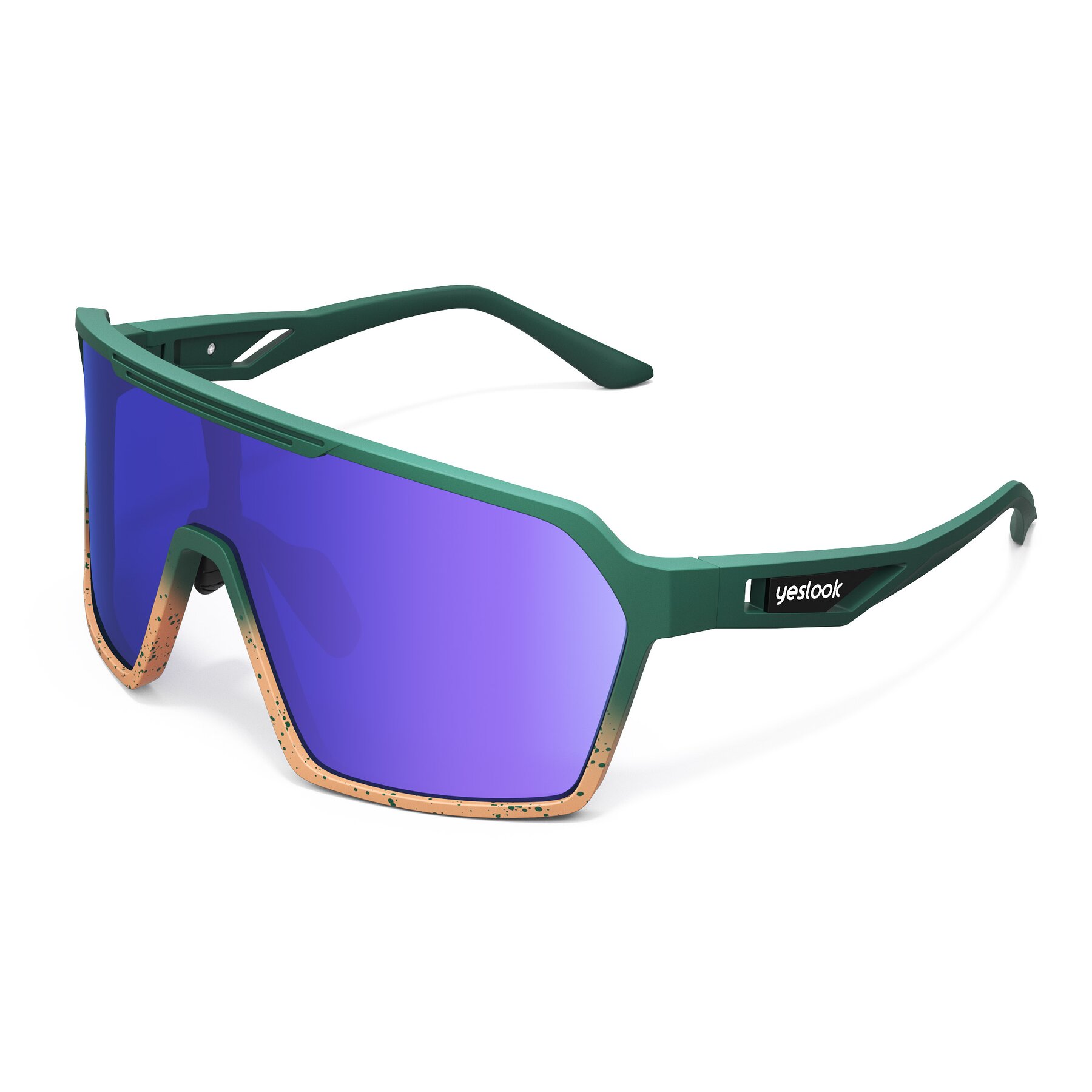 Side view of Flux XF with Polarized Mirrored Lenses