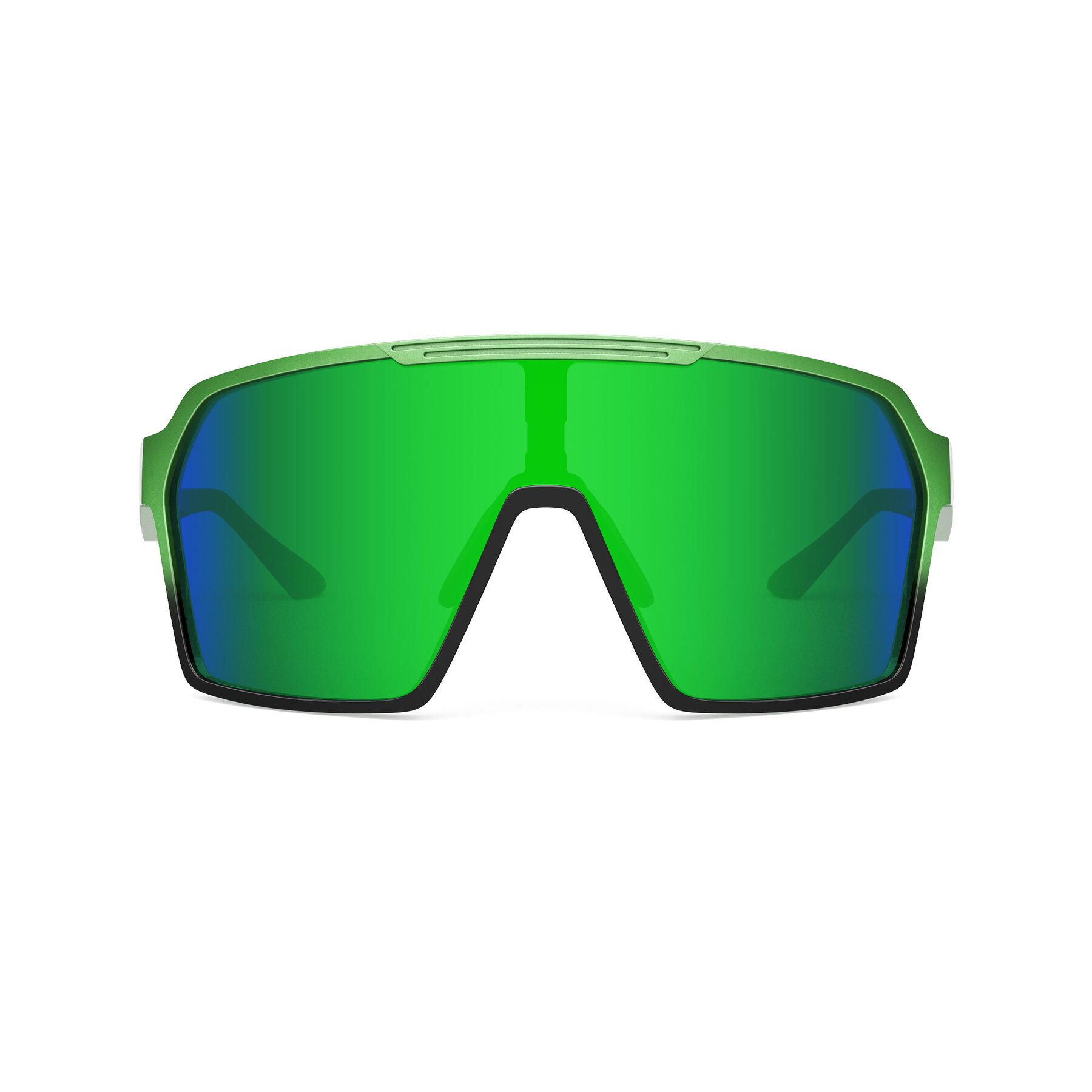 Front view of Flux XF with Standard Mirrored Lenses