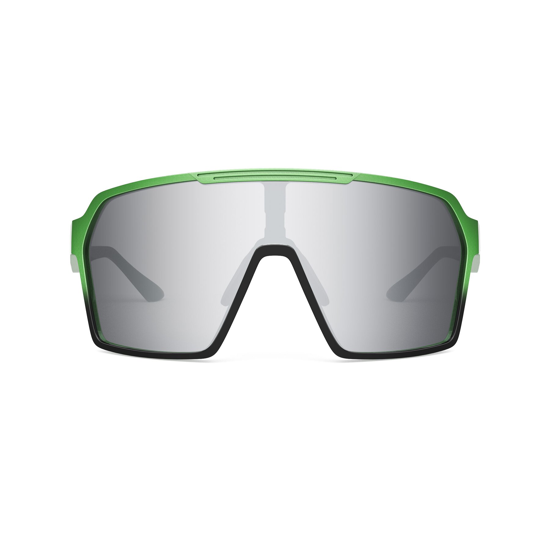 Front view of Flux XF with Standard Mirrored Lenses