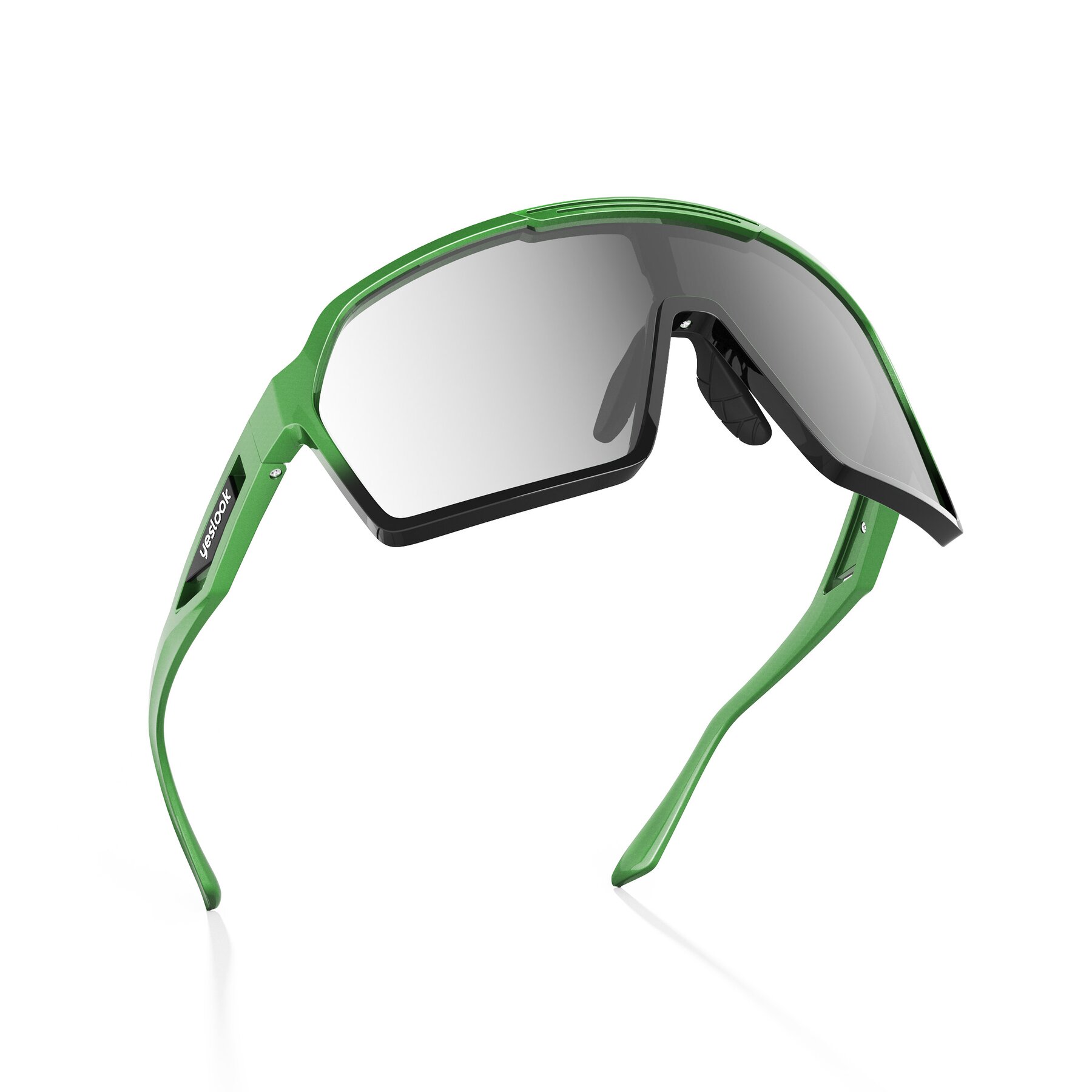 Three-quarter view of Flux XF with Standard Mirrored Lenses