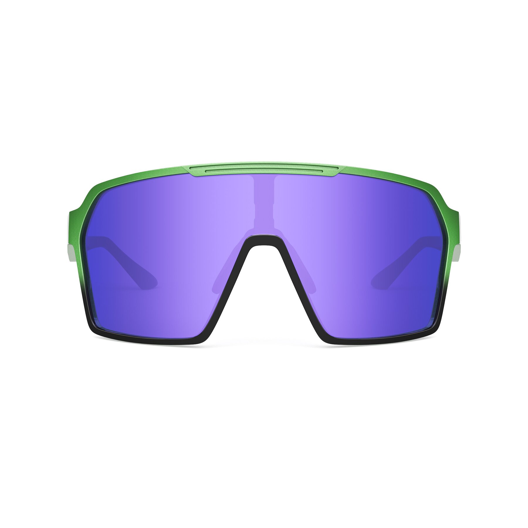Front view of Flux XF with Standard Mirrored Lenses