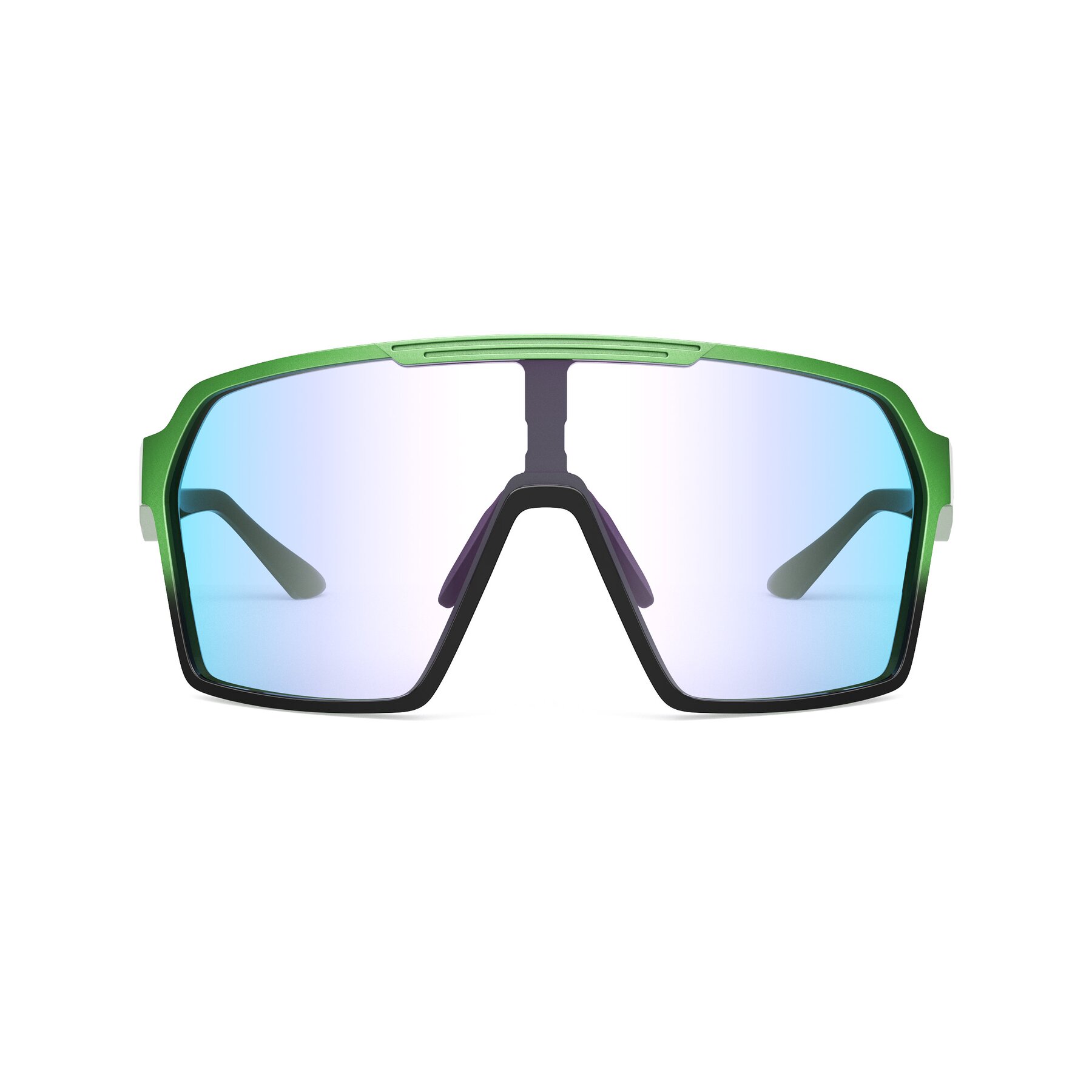 Front view of Flux XF with Photochromic Mirrored Lenses