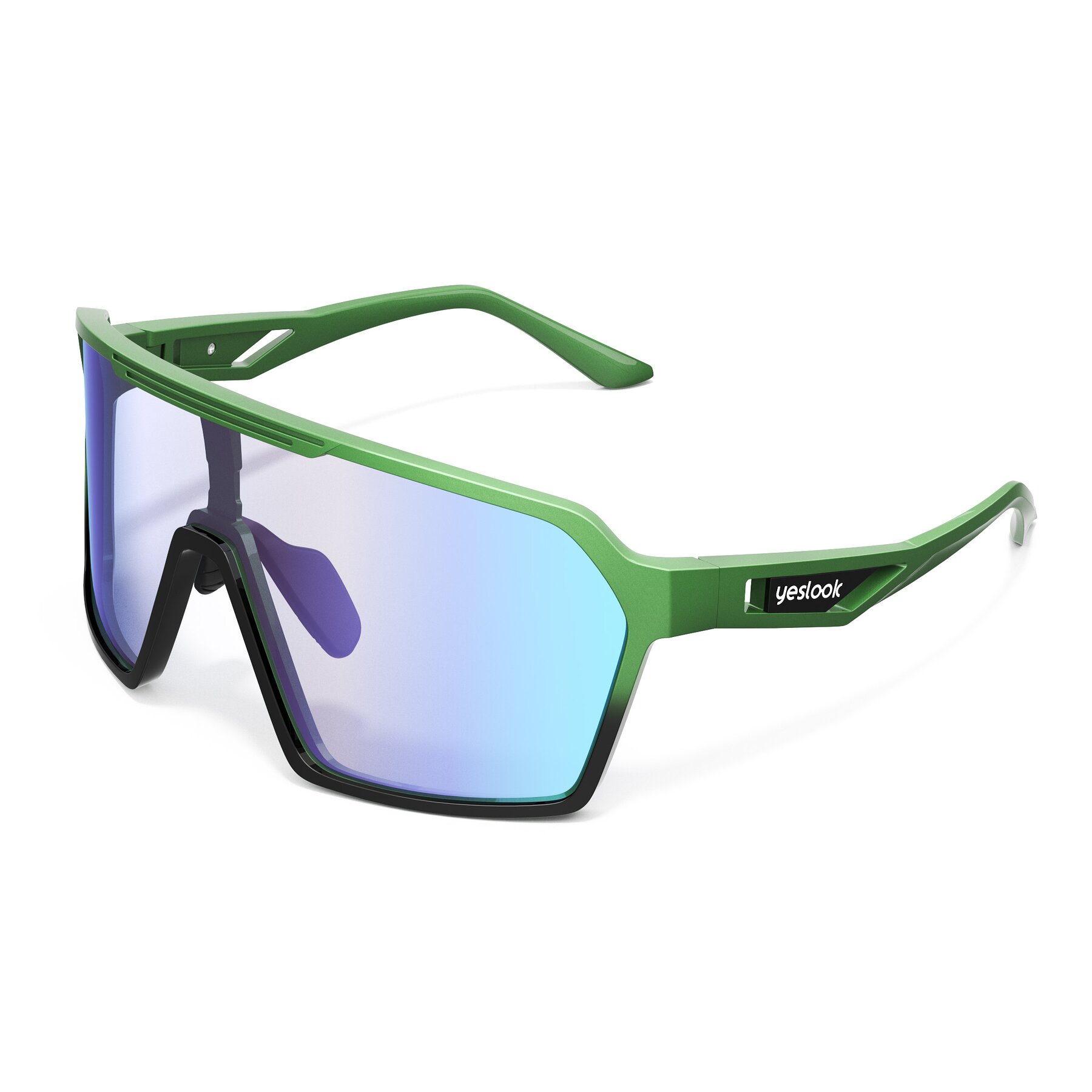 Side view of Flux XF with Photochromic Mirrored Lenses