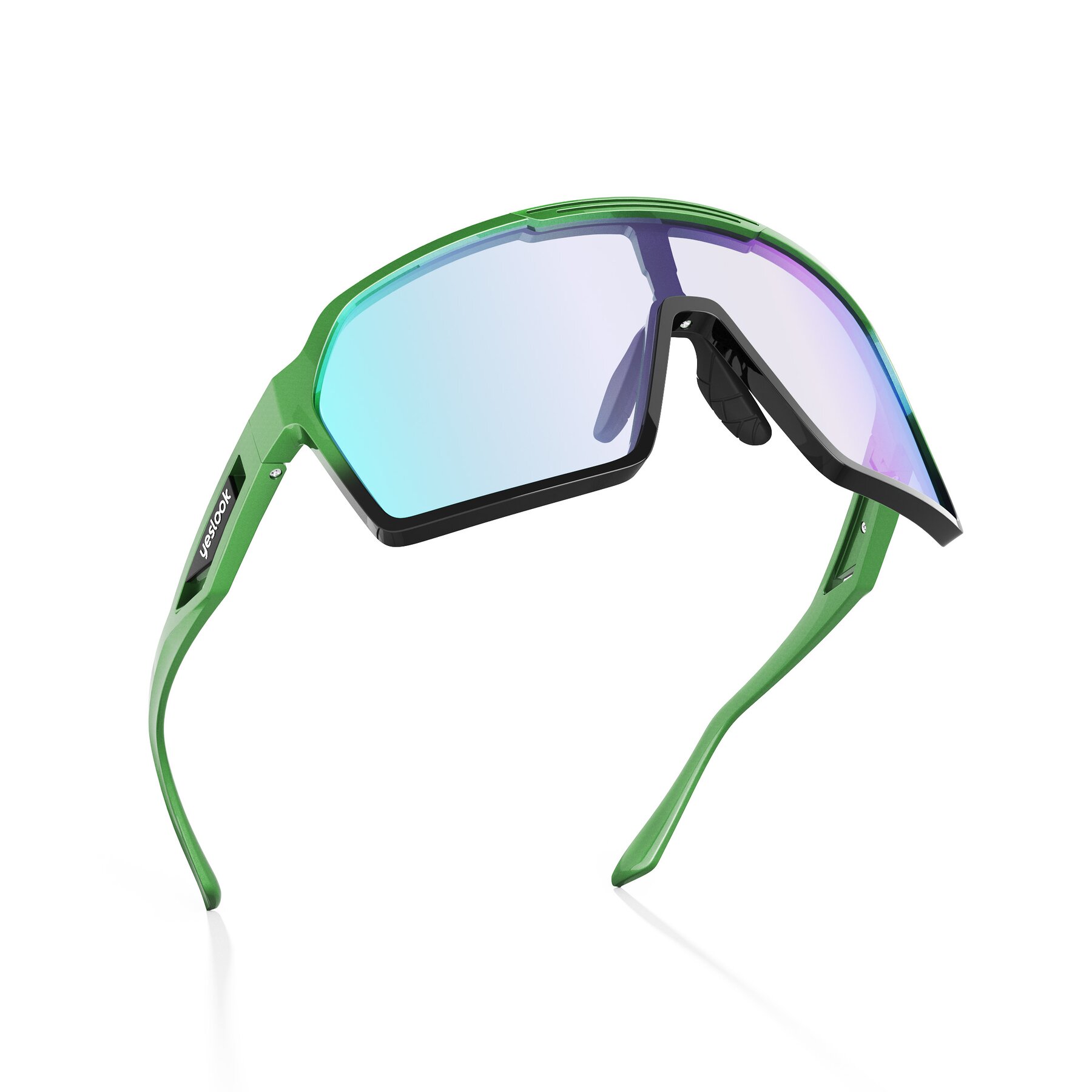 Three-quarter view of Flux XF with Photochromic Mirrored Lenses